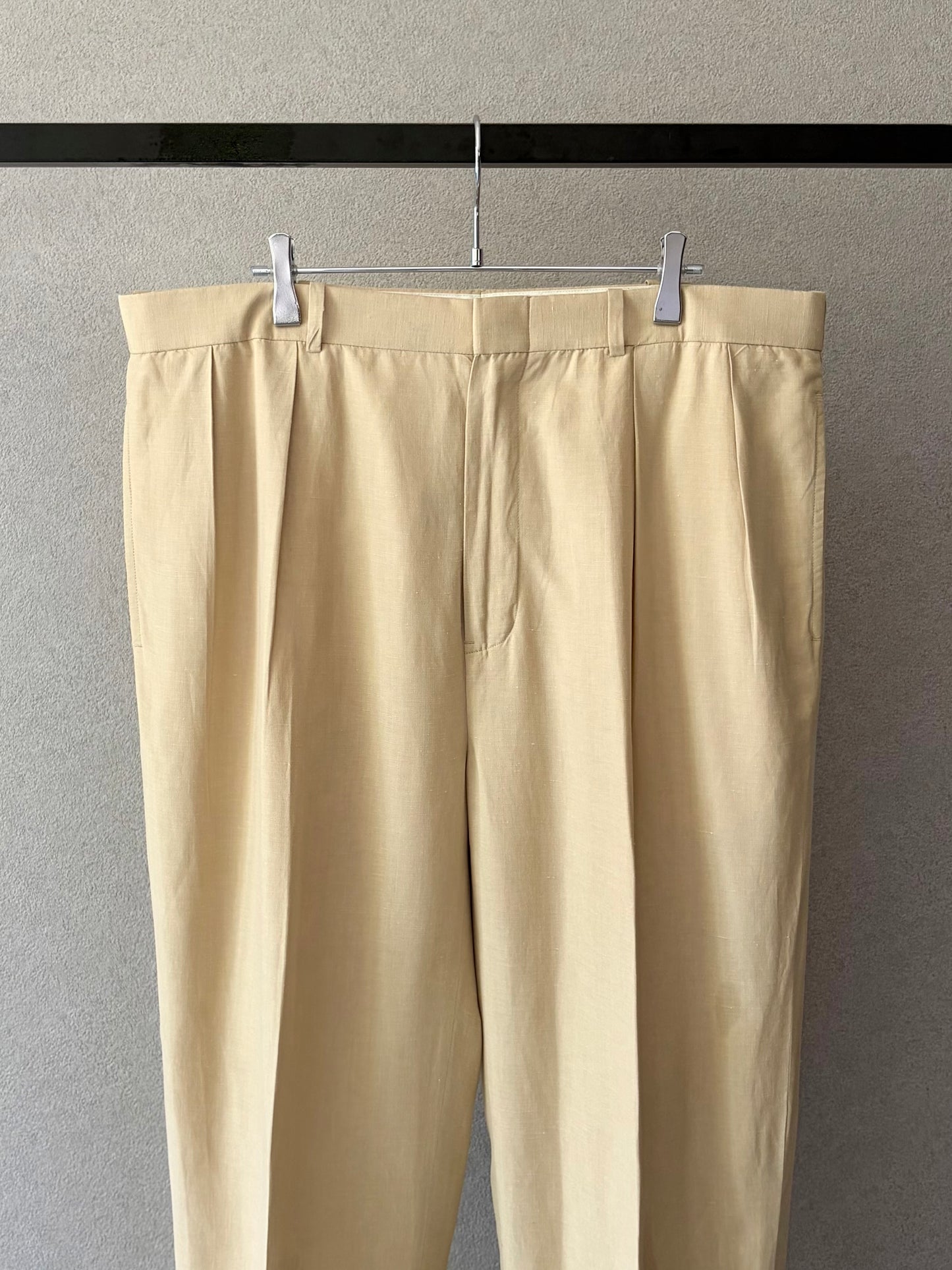 00's Polo Ralph Lauren linen×silk slacks