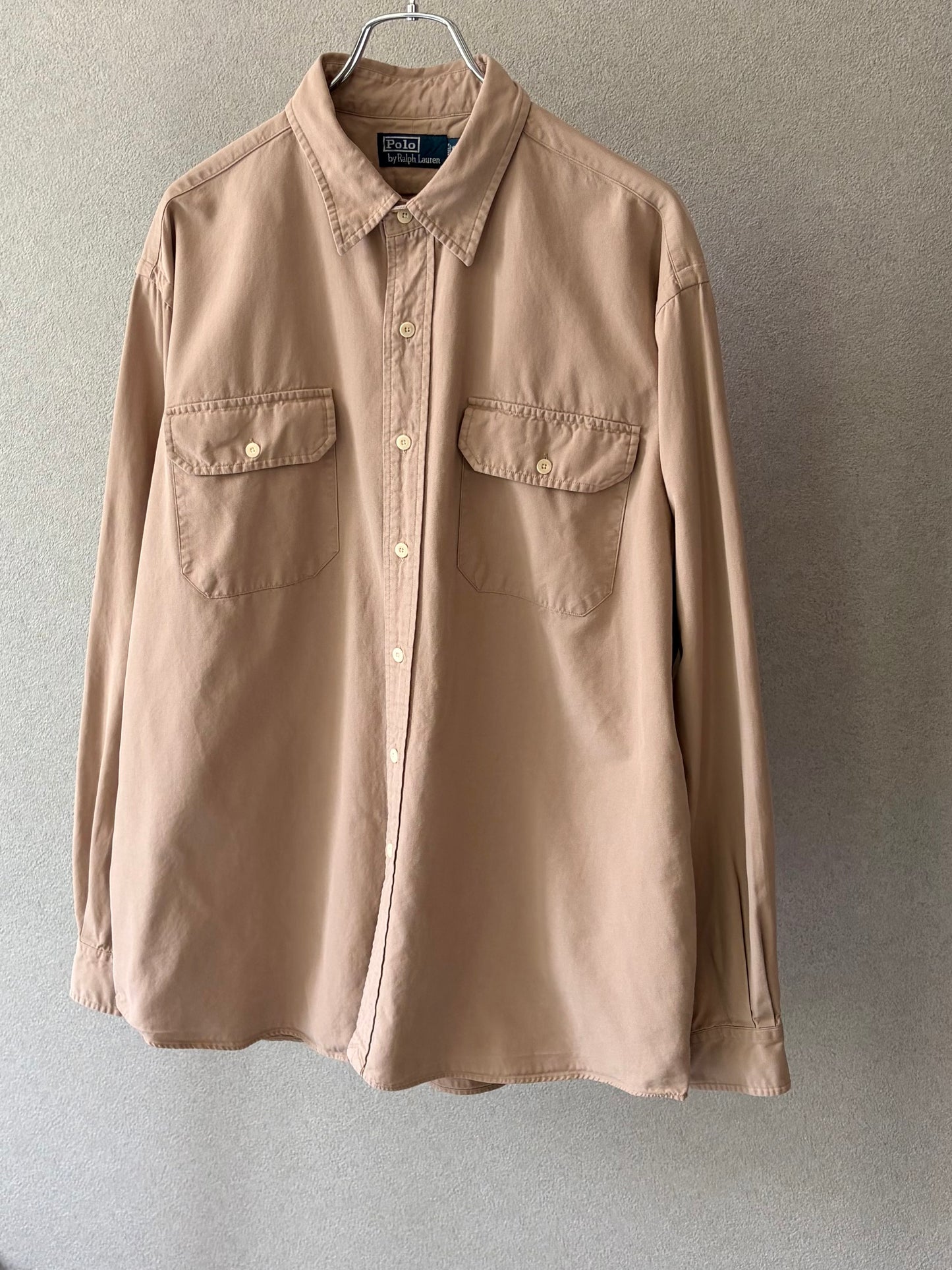 90's Polo Ralph Lauren silk x cotton work shirt