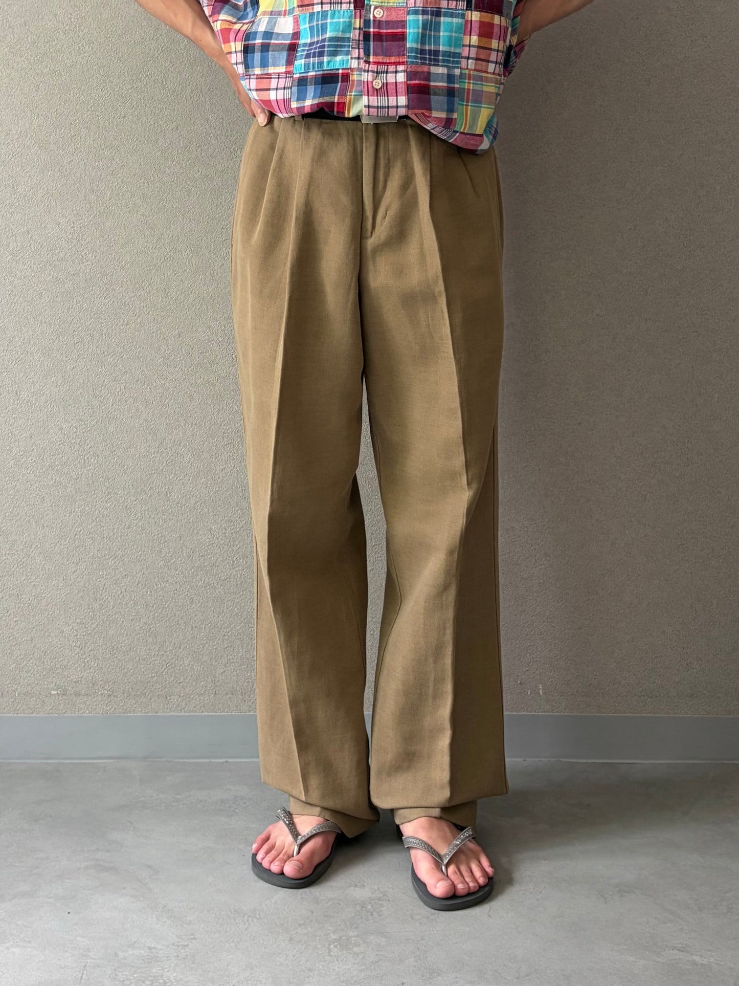 00's DOCKERS linen × cotton slacks