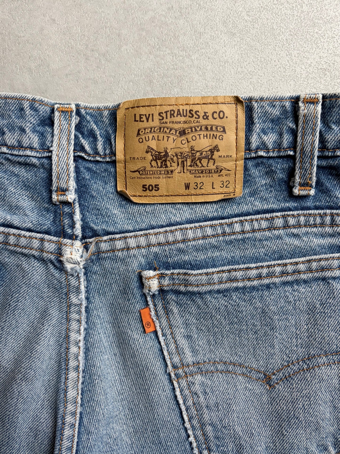 90's Levi's 505 denim pants "Made in USA"