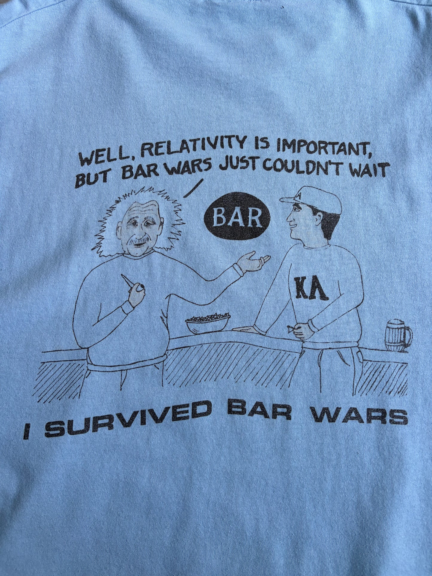 90's UNKNOWN print t-shirt "Made in  USA"
