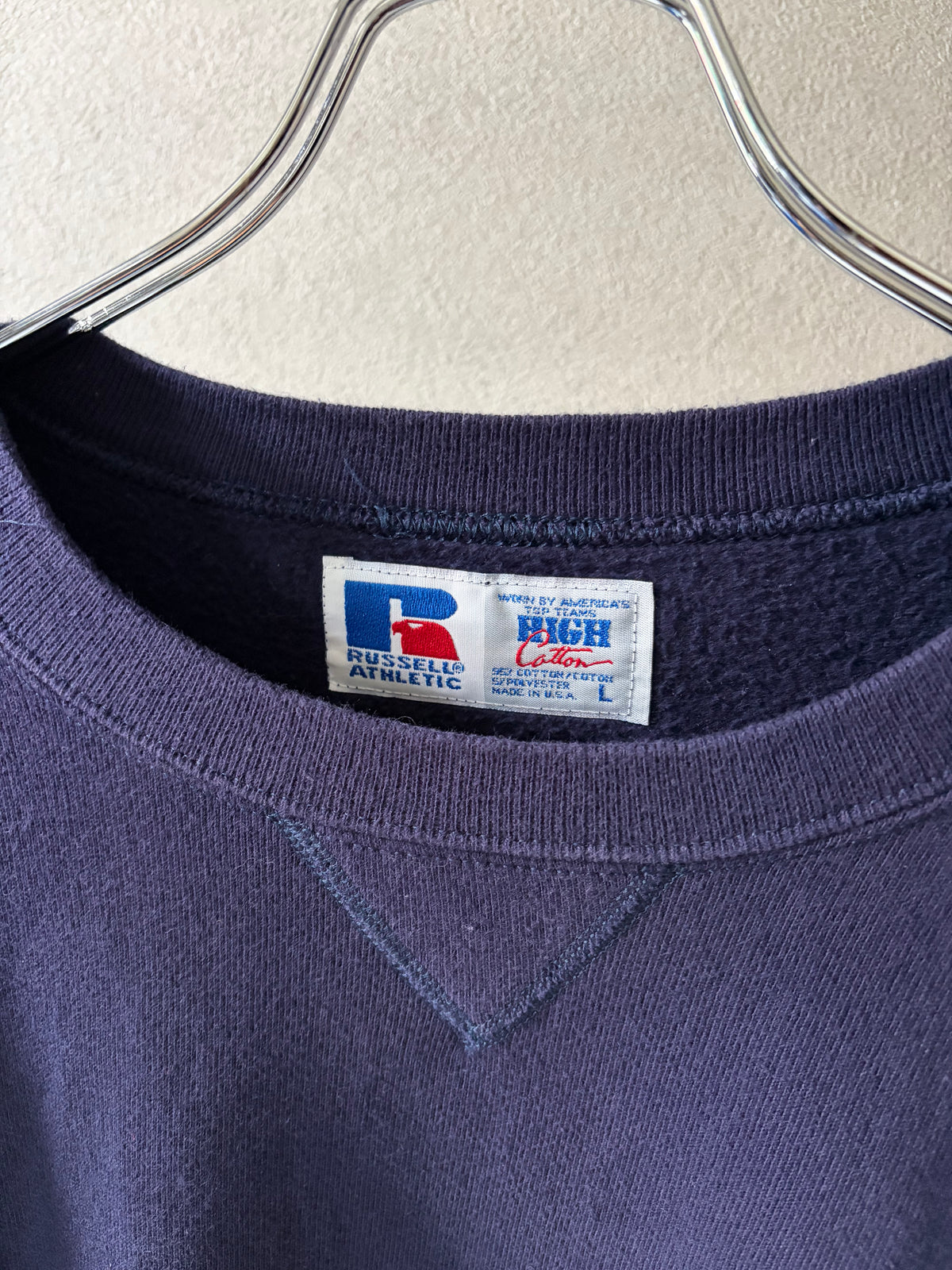 90's RUSSELL HIGH COTTON sweater "Made in USA"