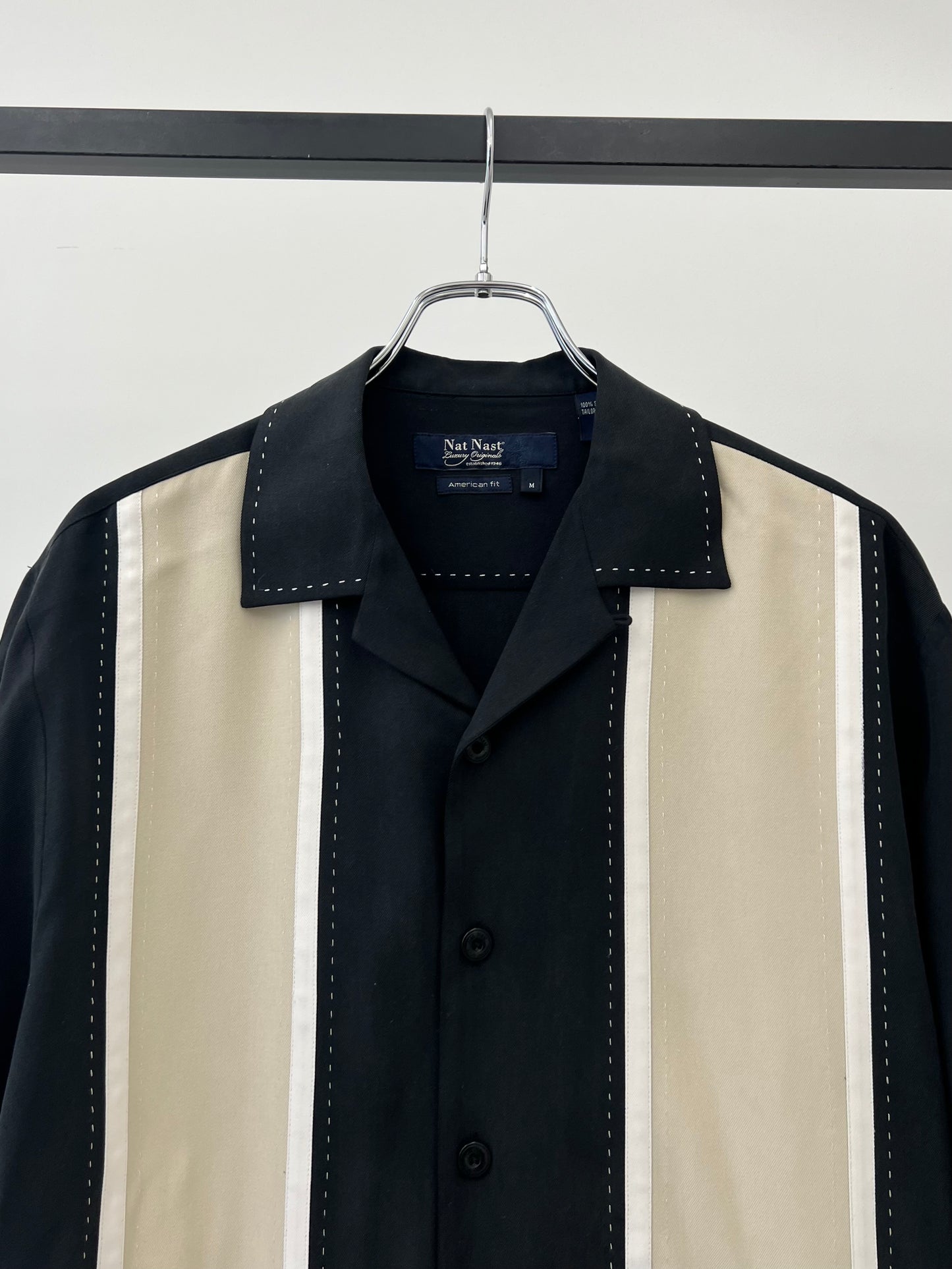 90's〜 Nat Nast silk open collar shirt