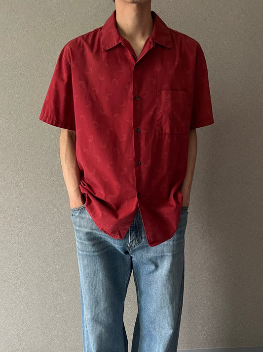 90's〜 C.P. COMPANY open collar shirt "Made in ITALY"