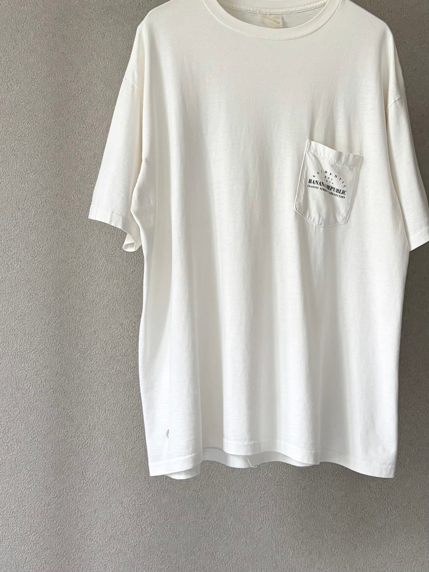 80's〜 BANANA REPUBLIC print t-shirt