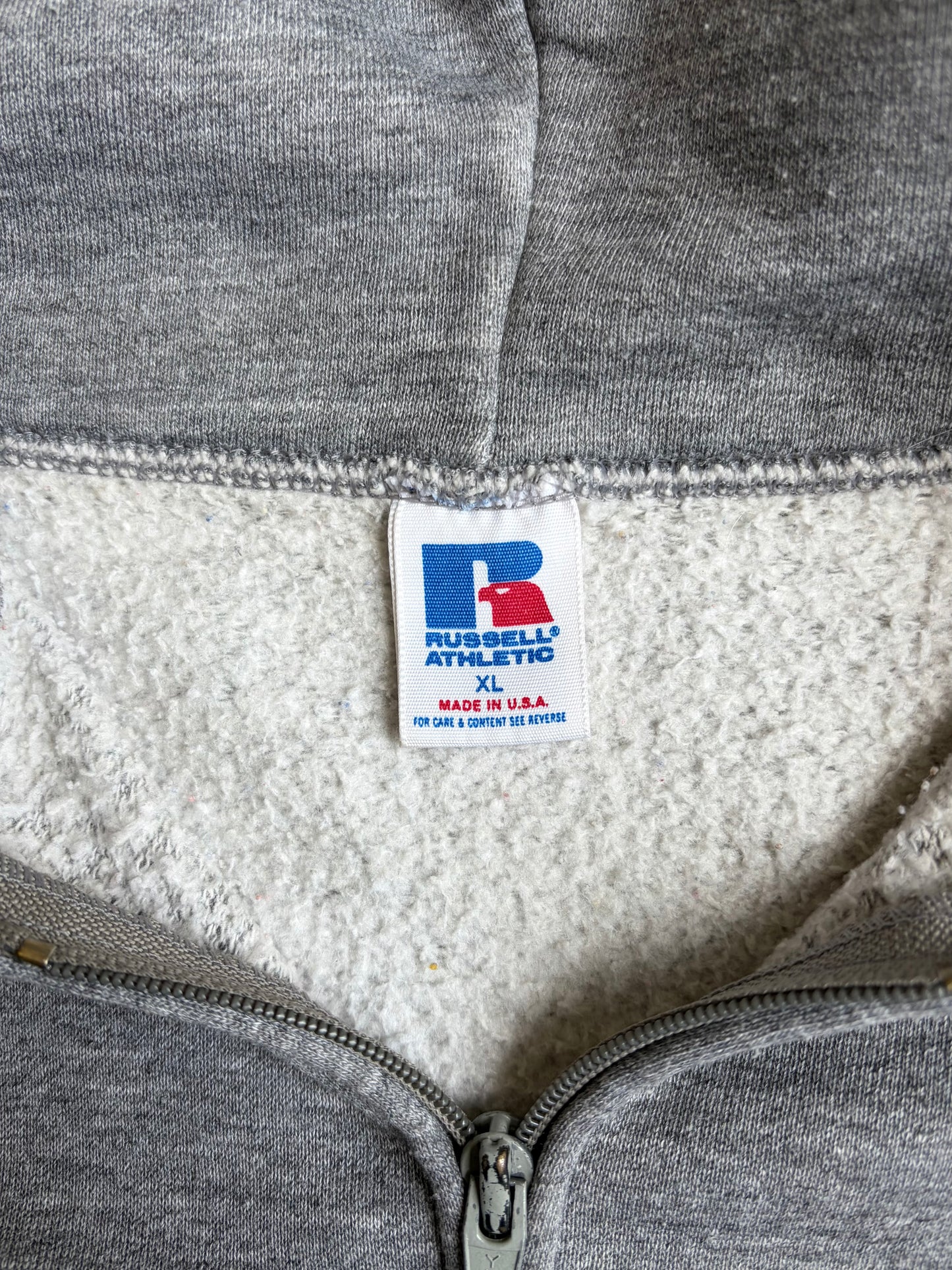 80's RUSSELL zip up sweat hoodie "Made in USA"