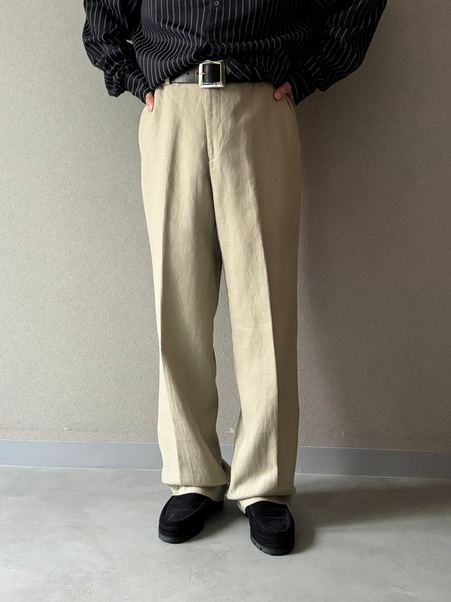 00's Calvin Klein linen slacks