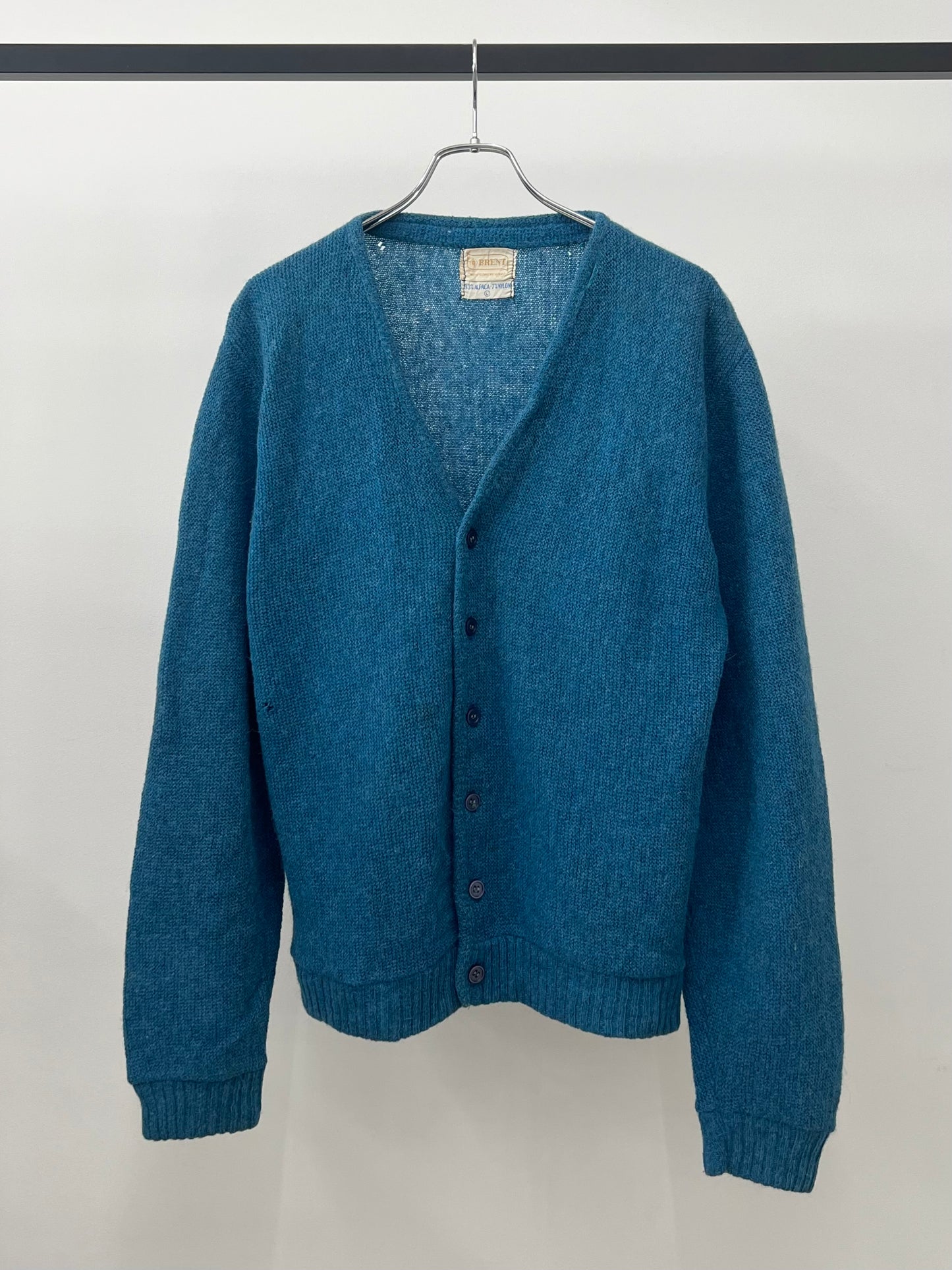 60's BRENT alpaca knit cardigan