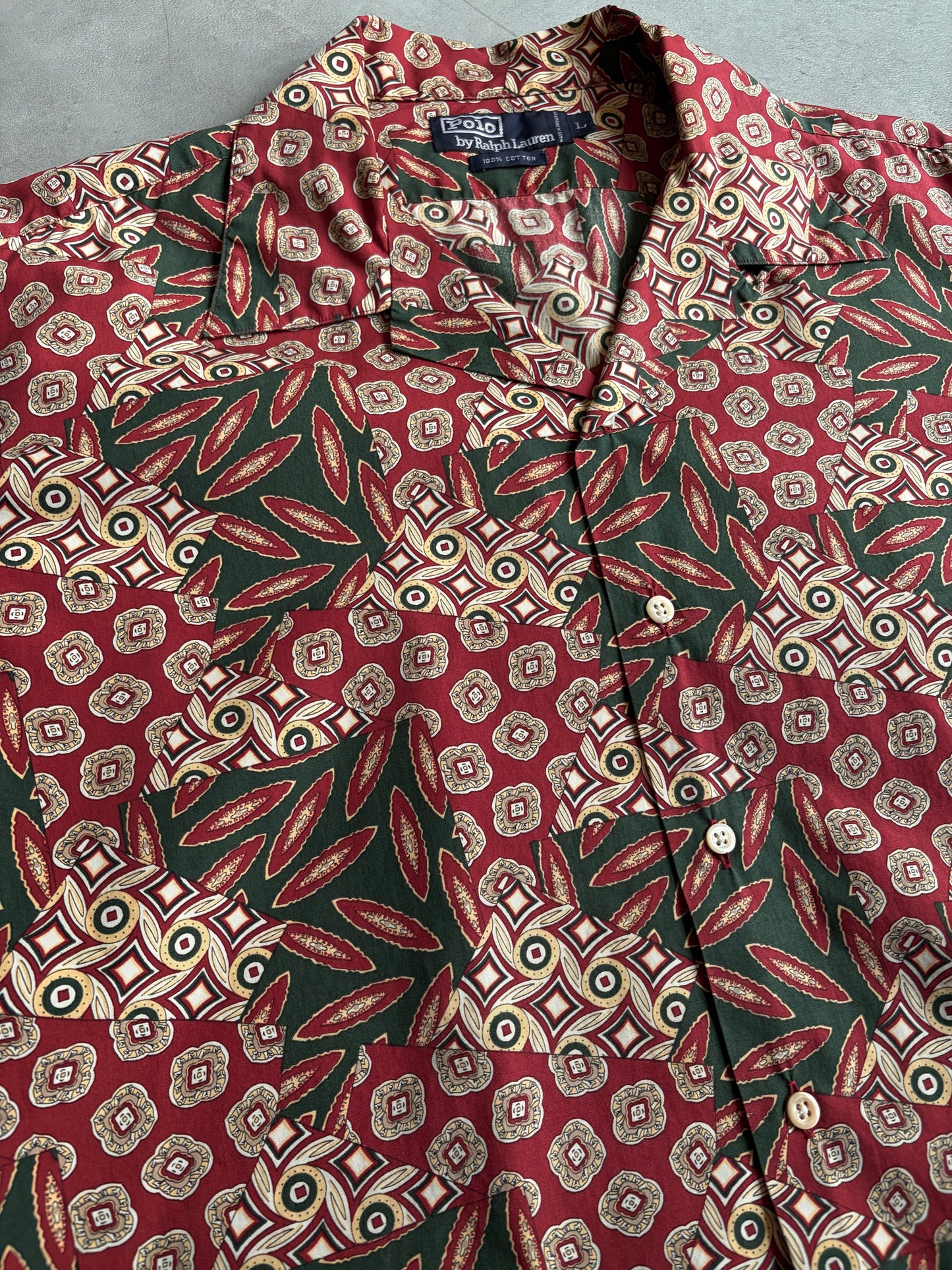 80's〜 Polo Ralph Lauren open collar shirt