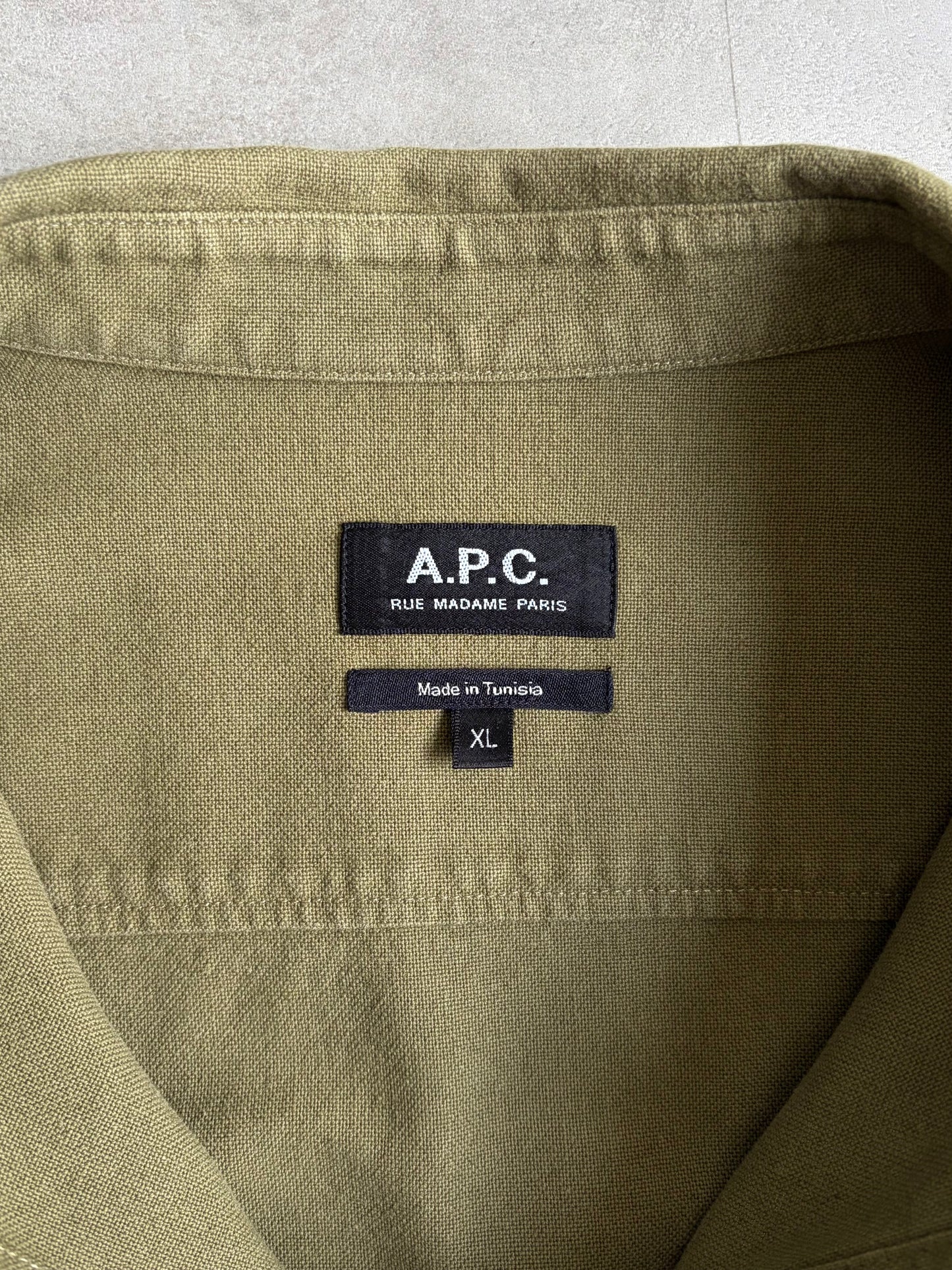 00's A.P.C. cotton x linen shirt