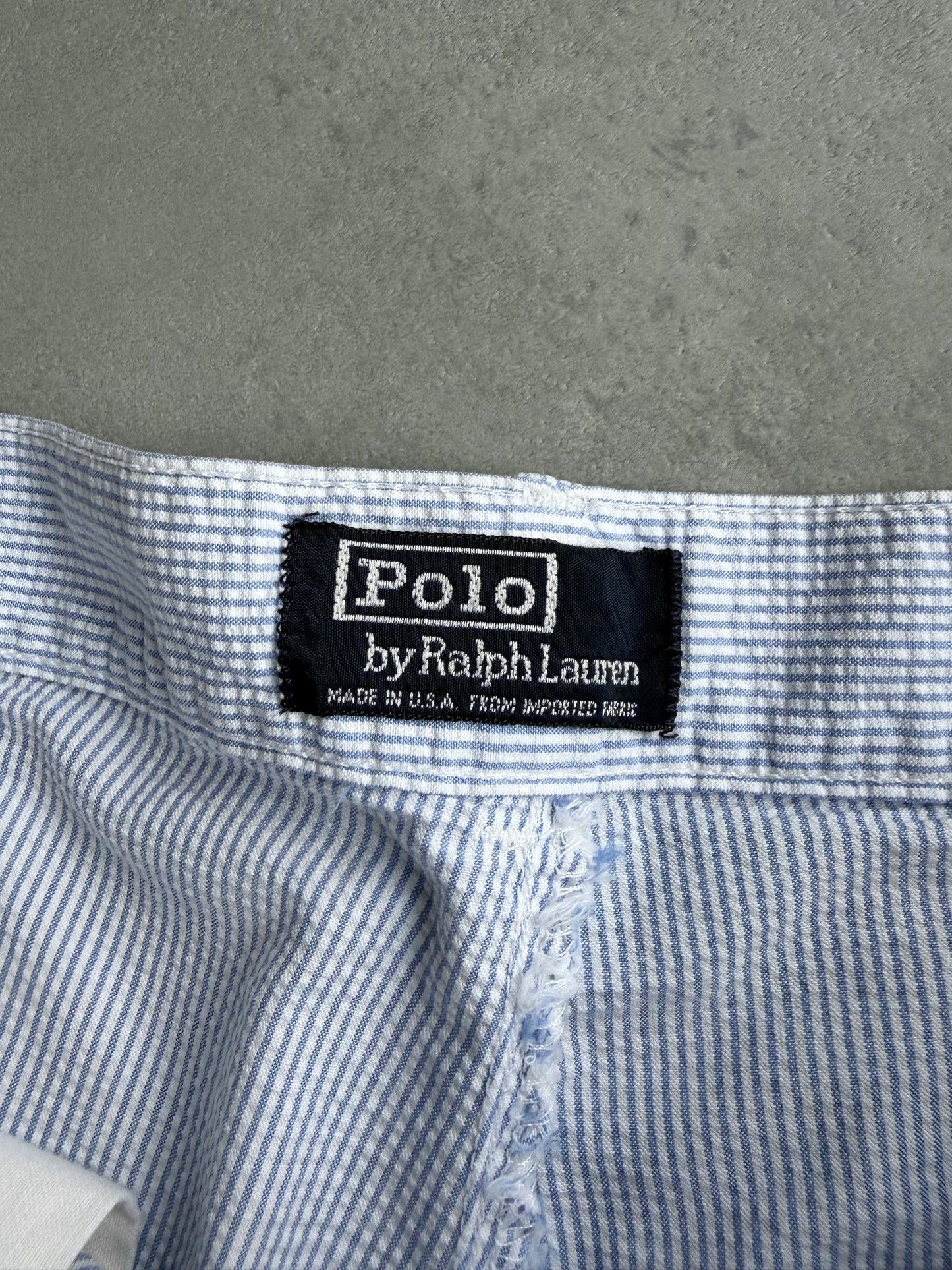 90's Polo Ralph Lauren seersucker shorts "Made in USA"