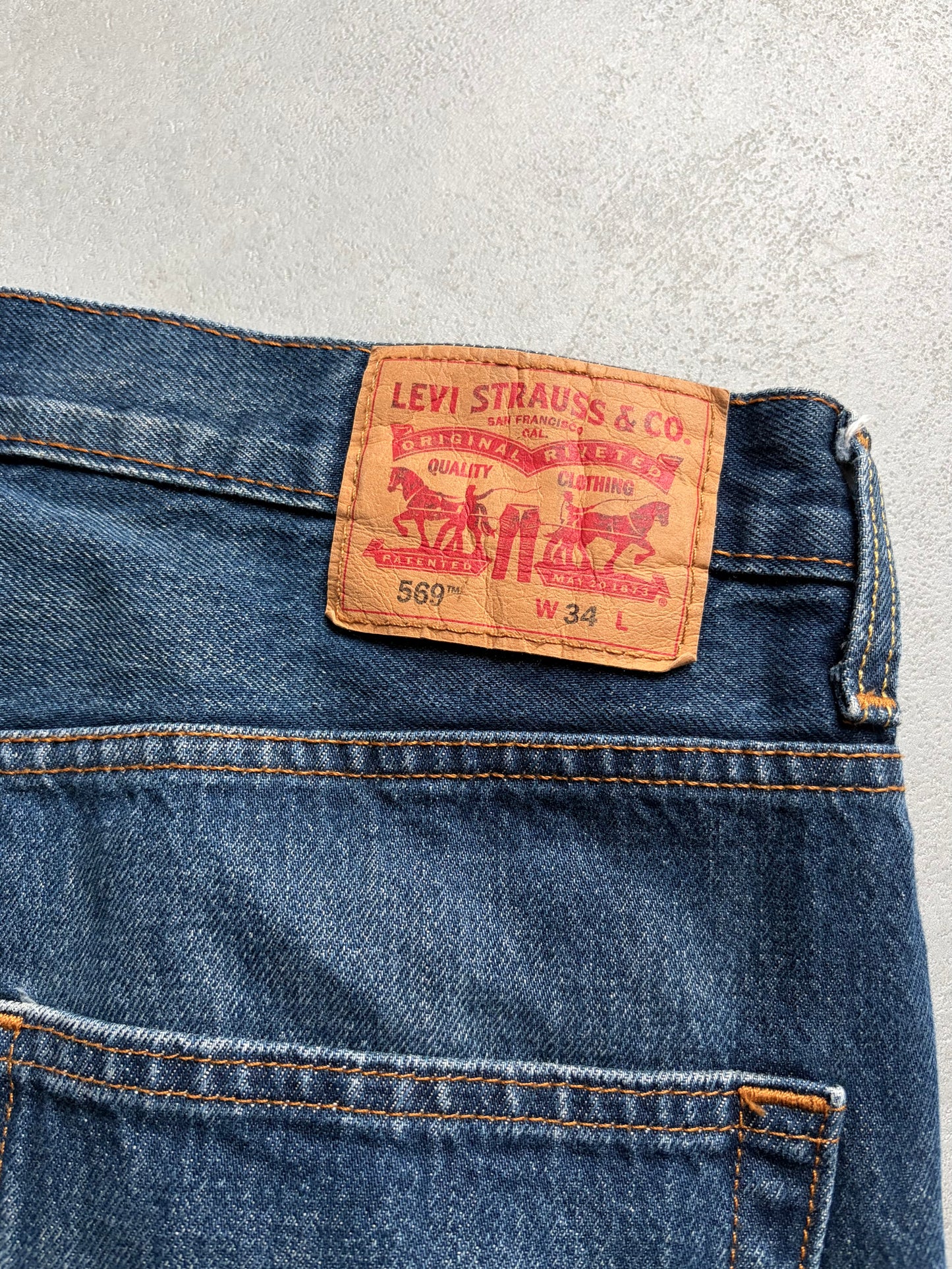 00's Levi's 569 denim shorts