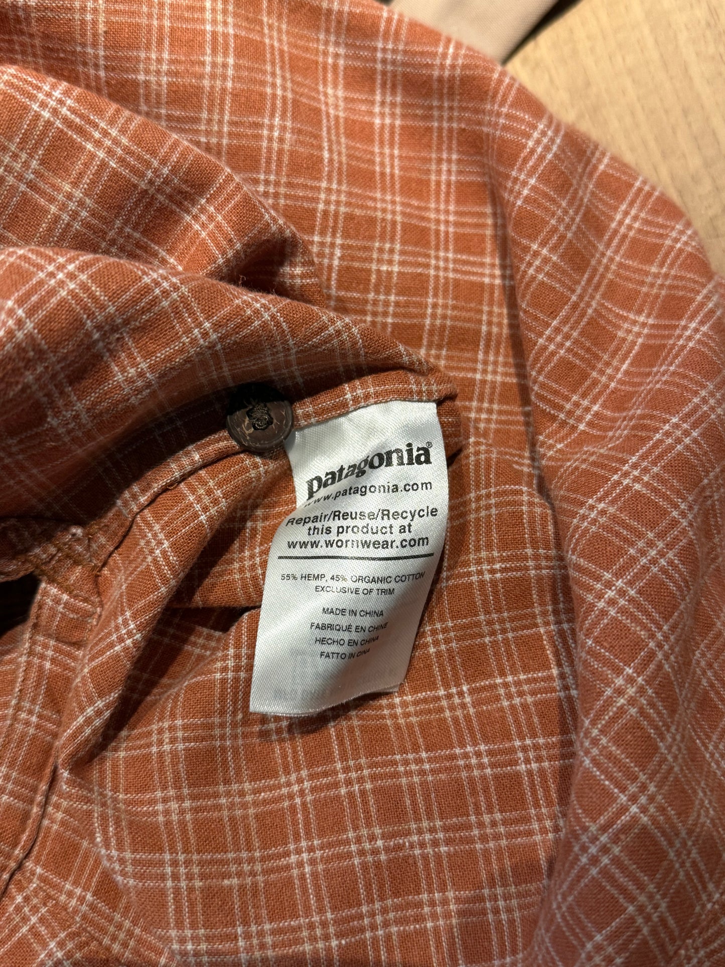 00's patagonia hemp×cotton shirt
