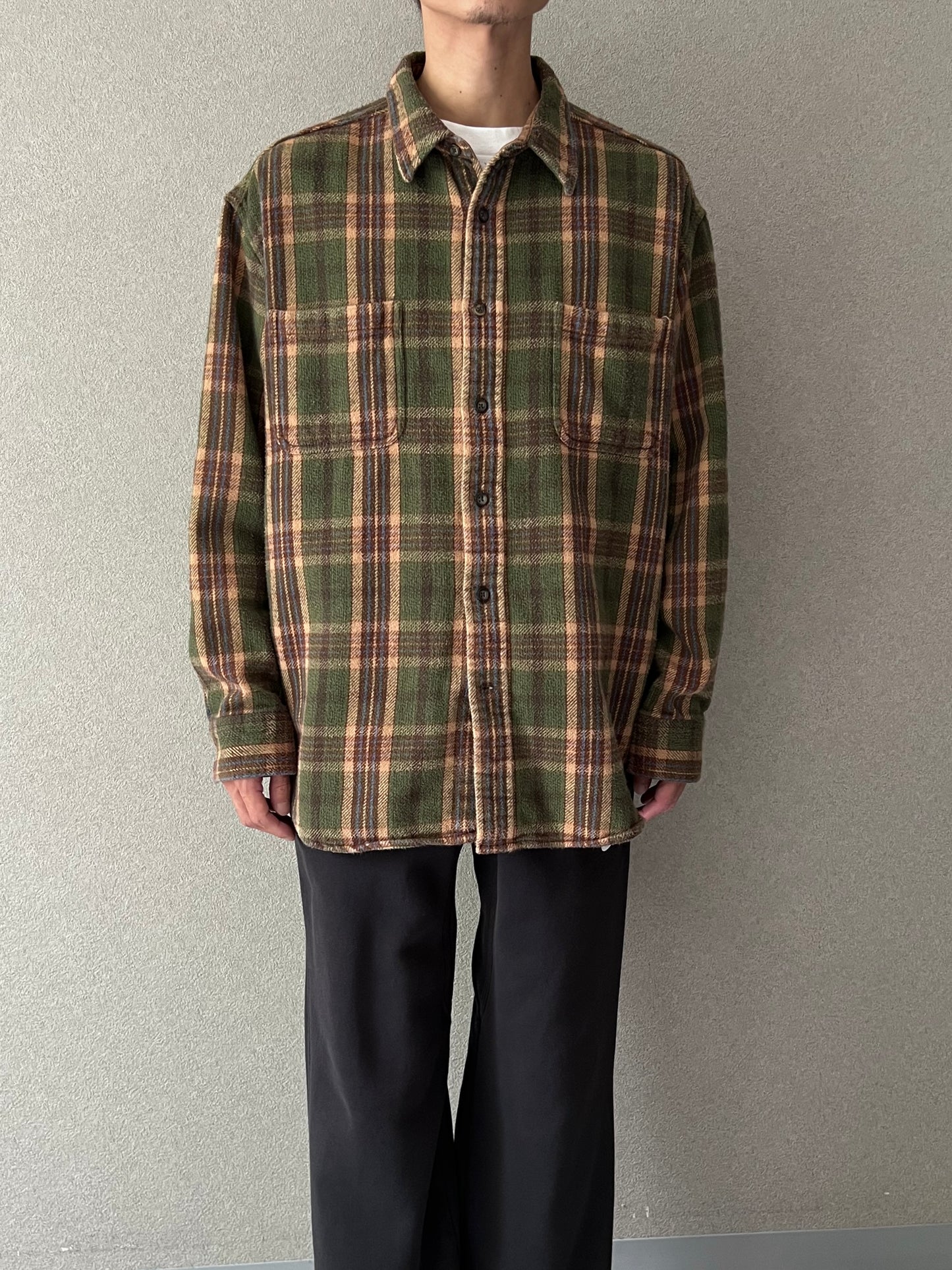 00's ST.JOHN'S BAY flannel shirt