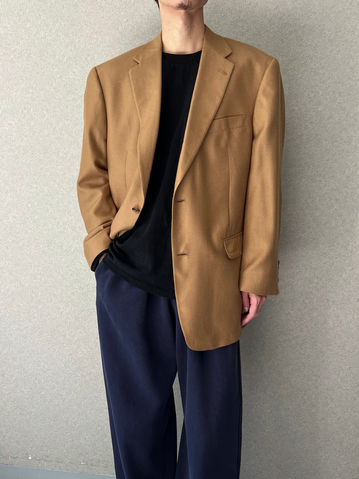 90's Dillard's × Loro Piana cashmere tailored jacket "Made in USA"