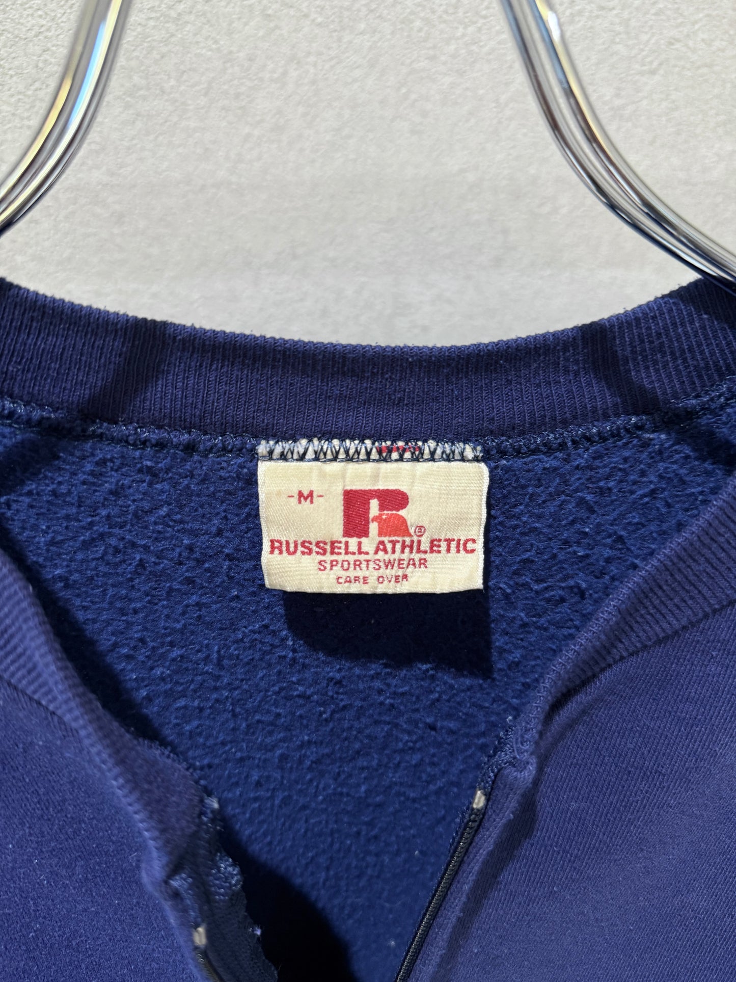 80's RUSSELL zip up sweater "Made in USA"