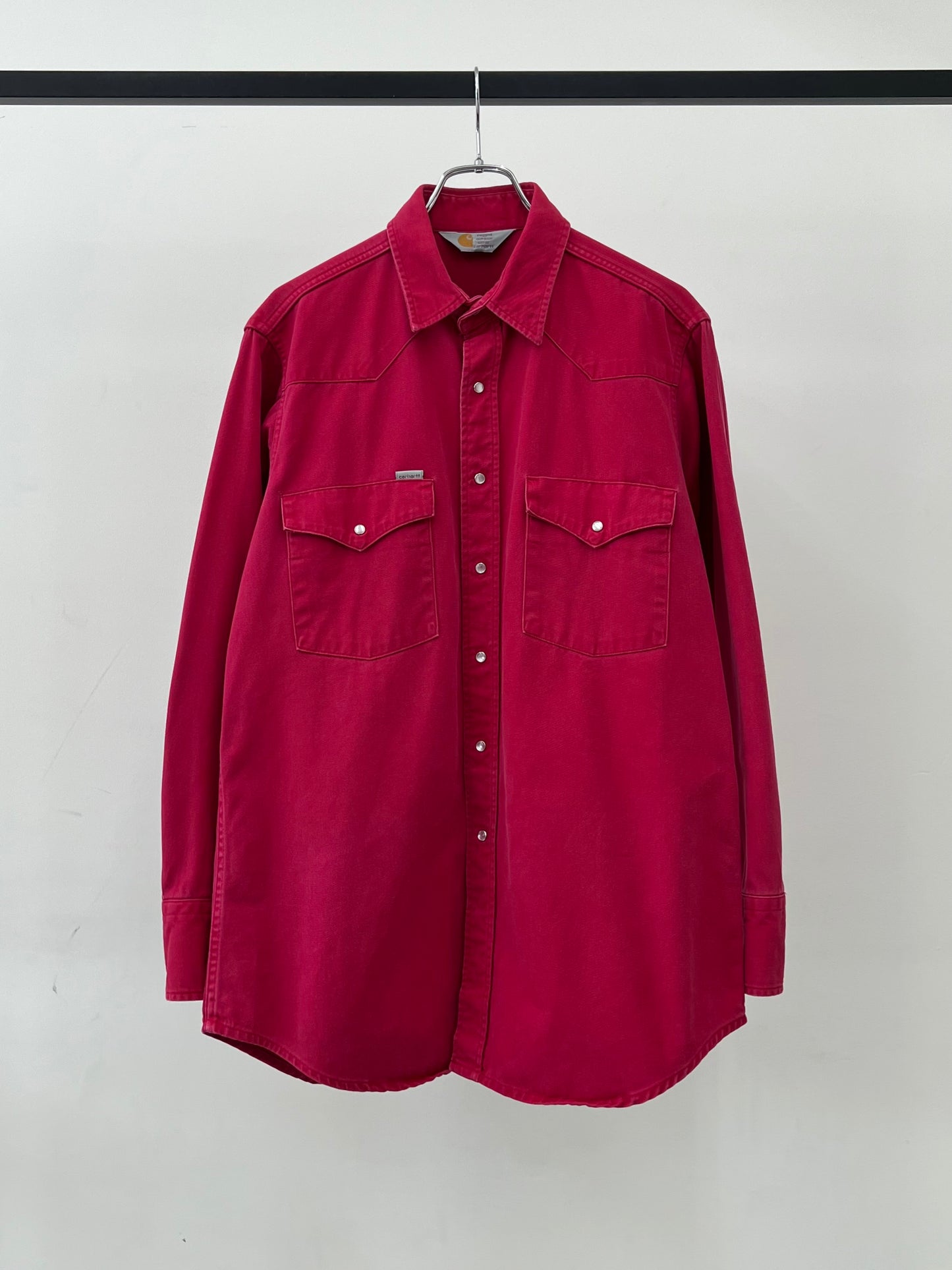 80's carhartt denim western shirt