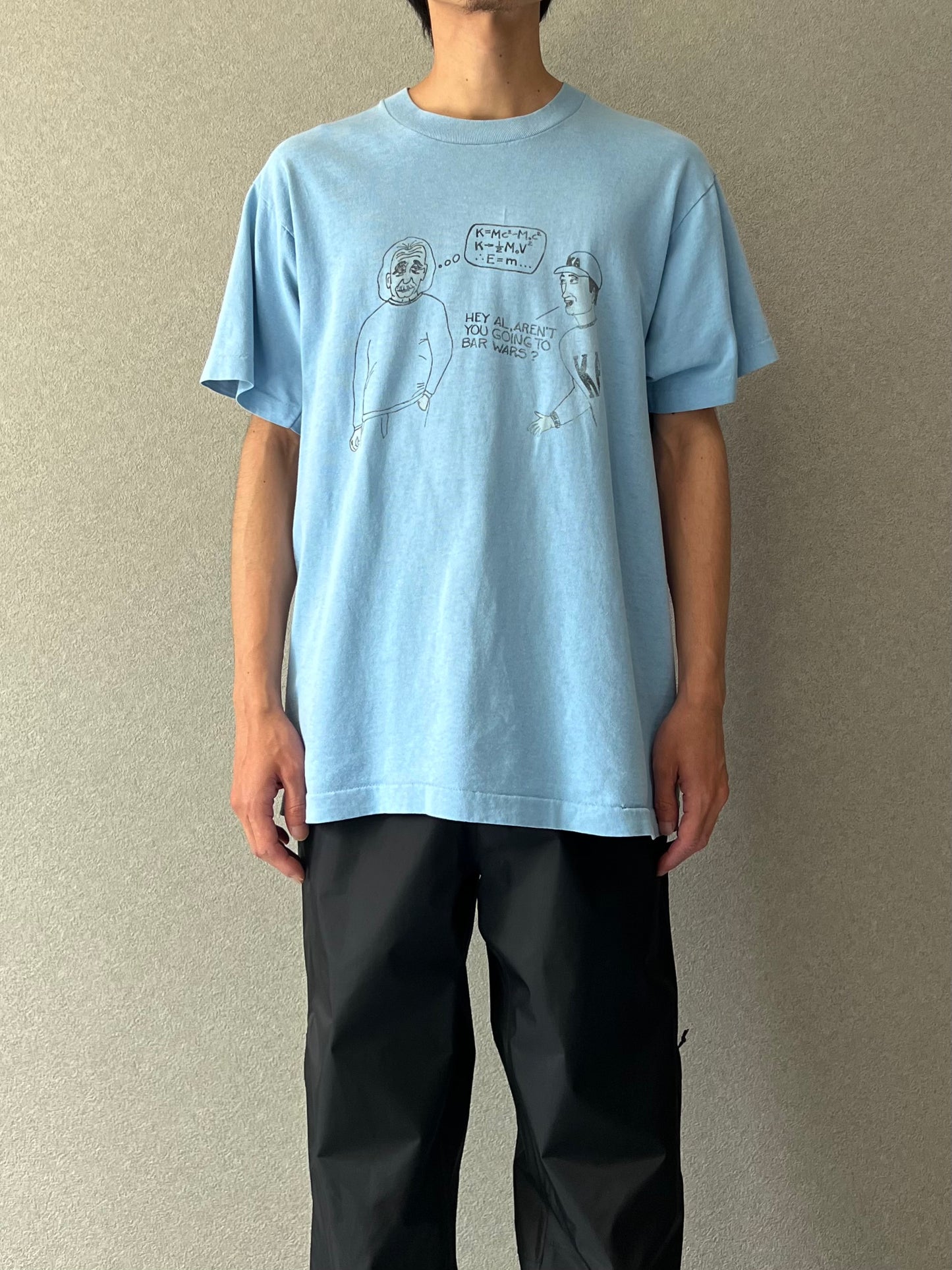 90's UNKNOWN print t-shirt "Made in  USA"