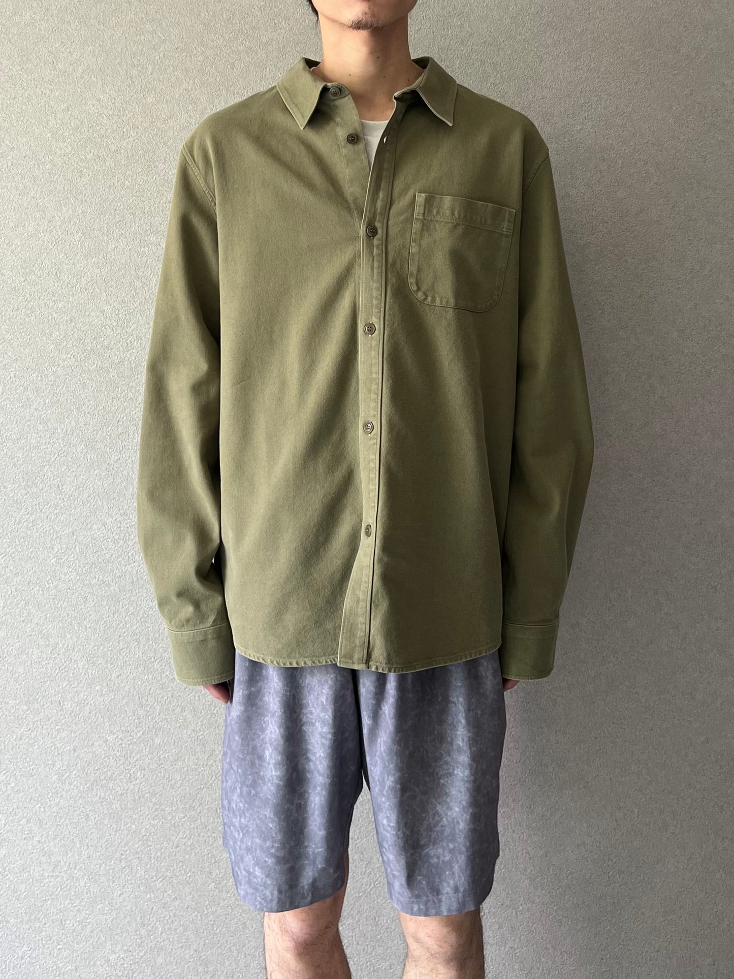 00's A.P.C. cotton x linen shirt