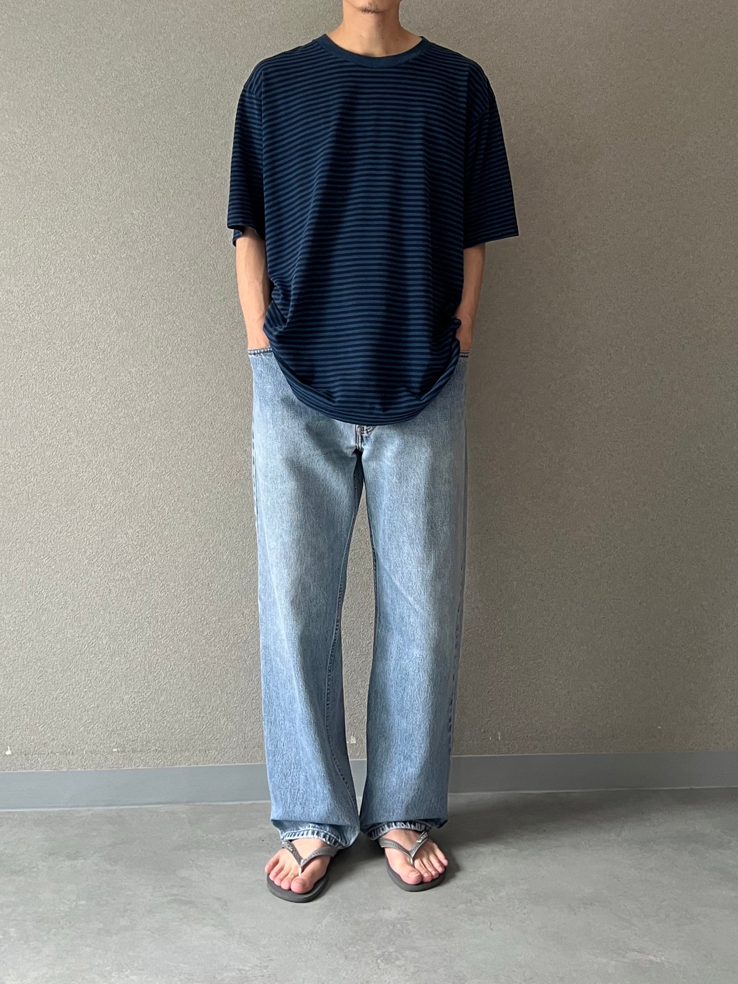 90's〜 puritan border t-shirt