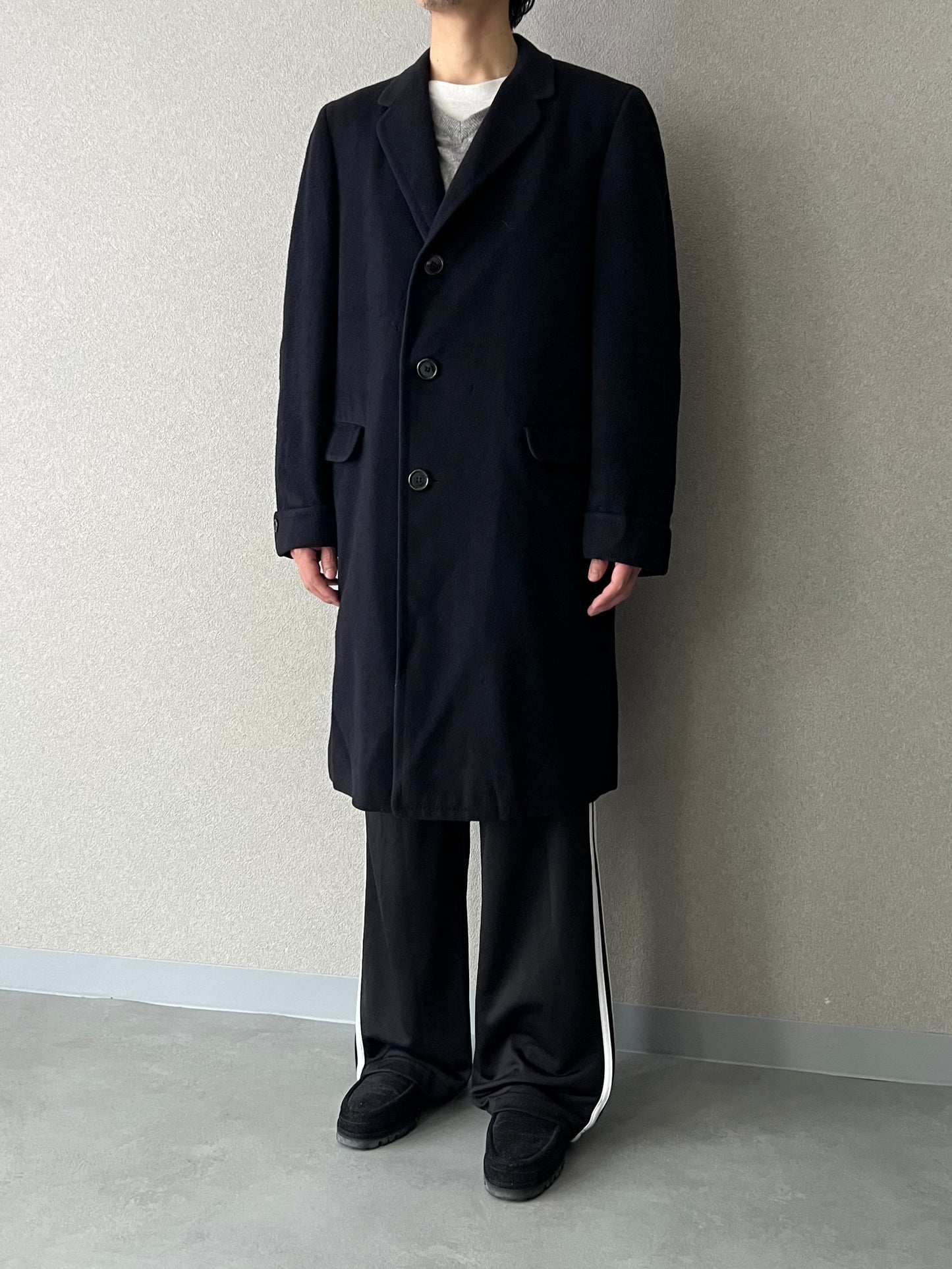 60's VINTAGE cashmere chester coat