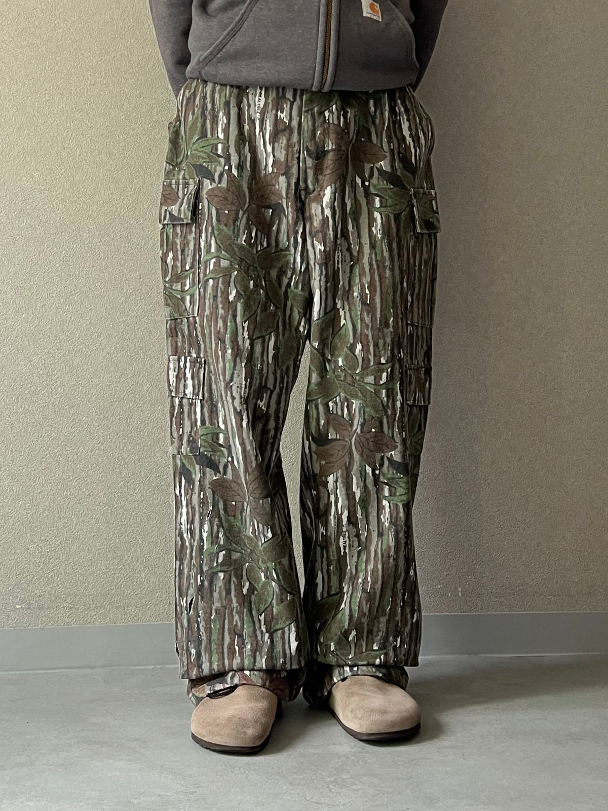 90's RED HEAD flannel cargo pants "Made in USA"