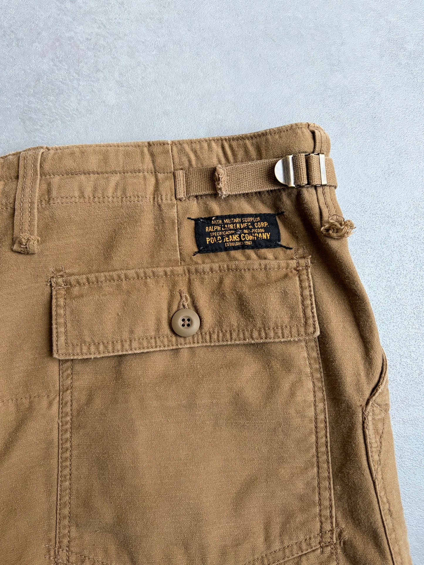 00's POLO JEANS cut off work shorts