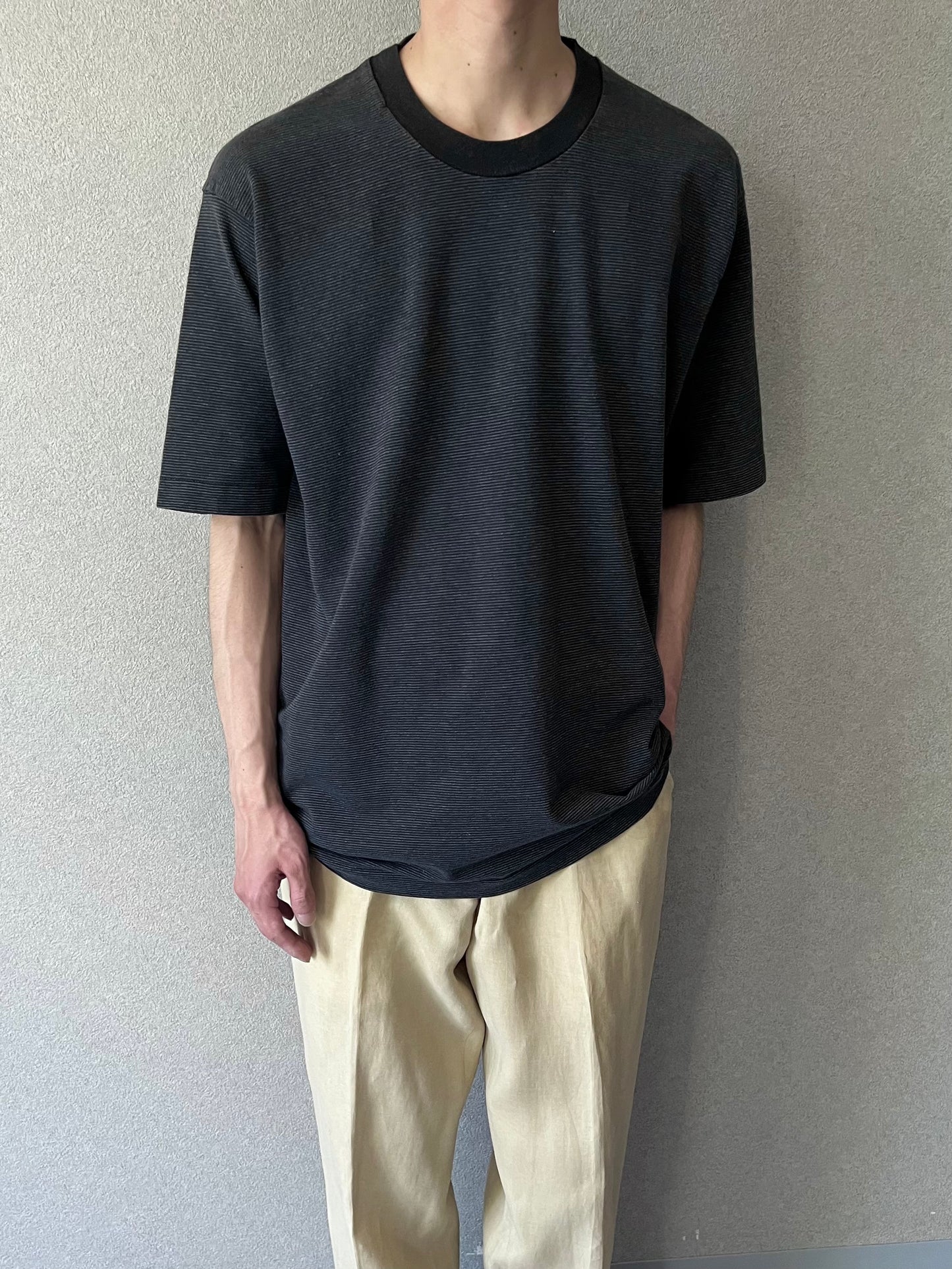 90's FRUIT OF THE LOOM border t-shirt "Made in USA"