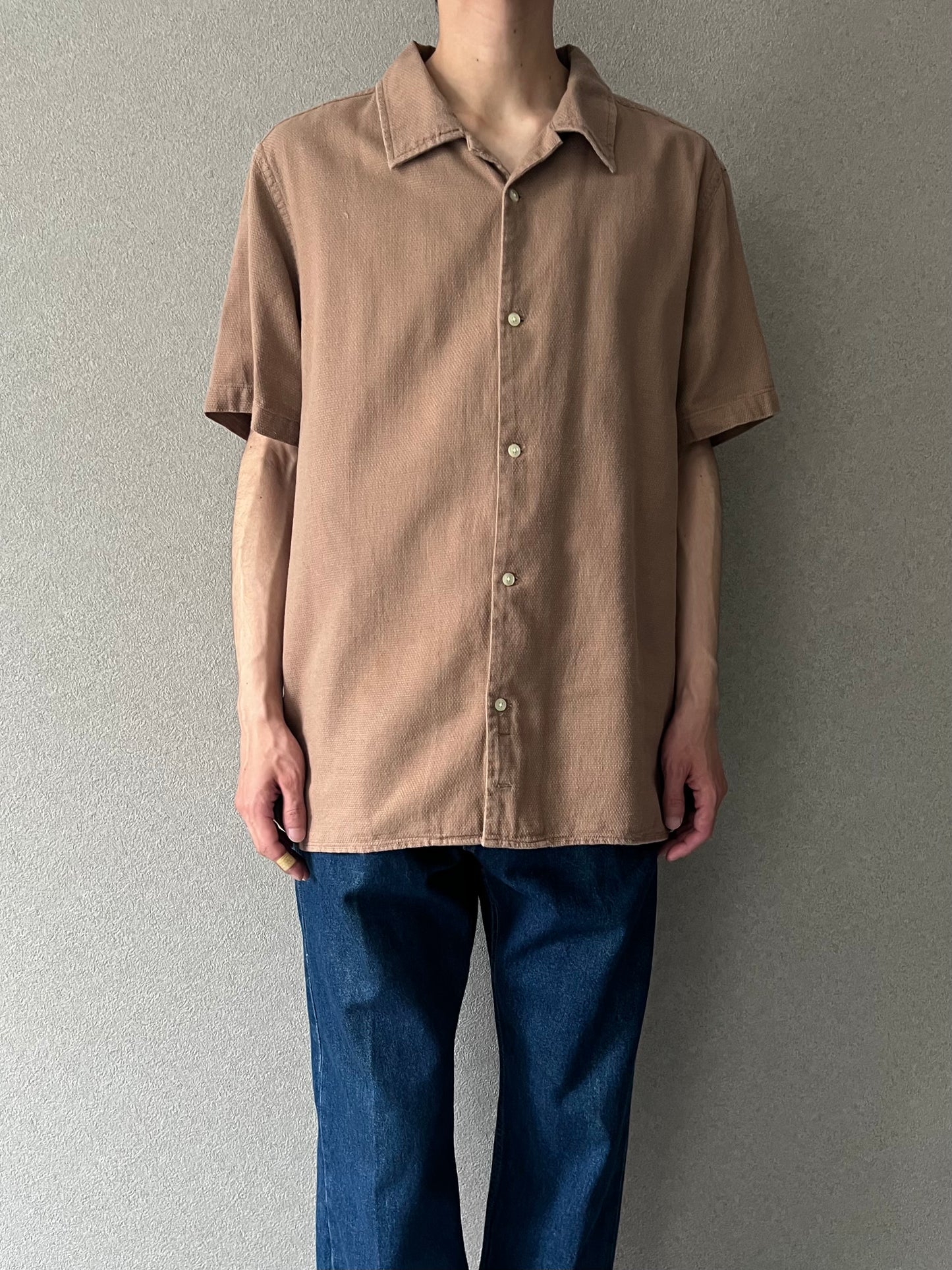 00's GAP open collar shirt