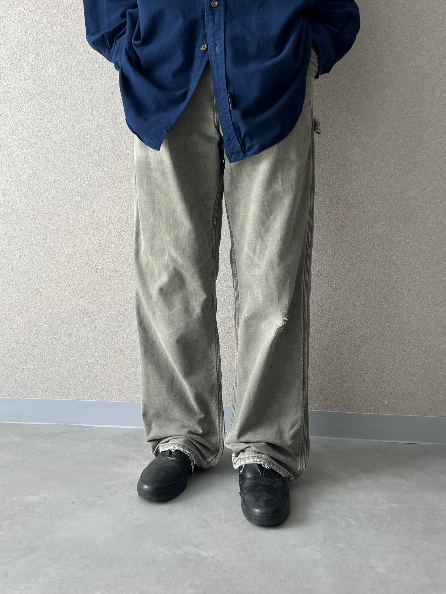 00's carhartt flannel lining painter pants