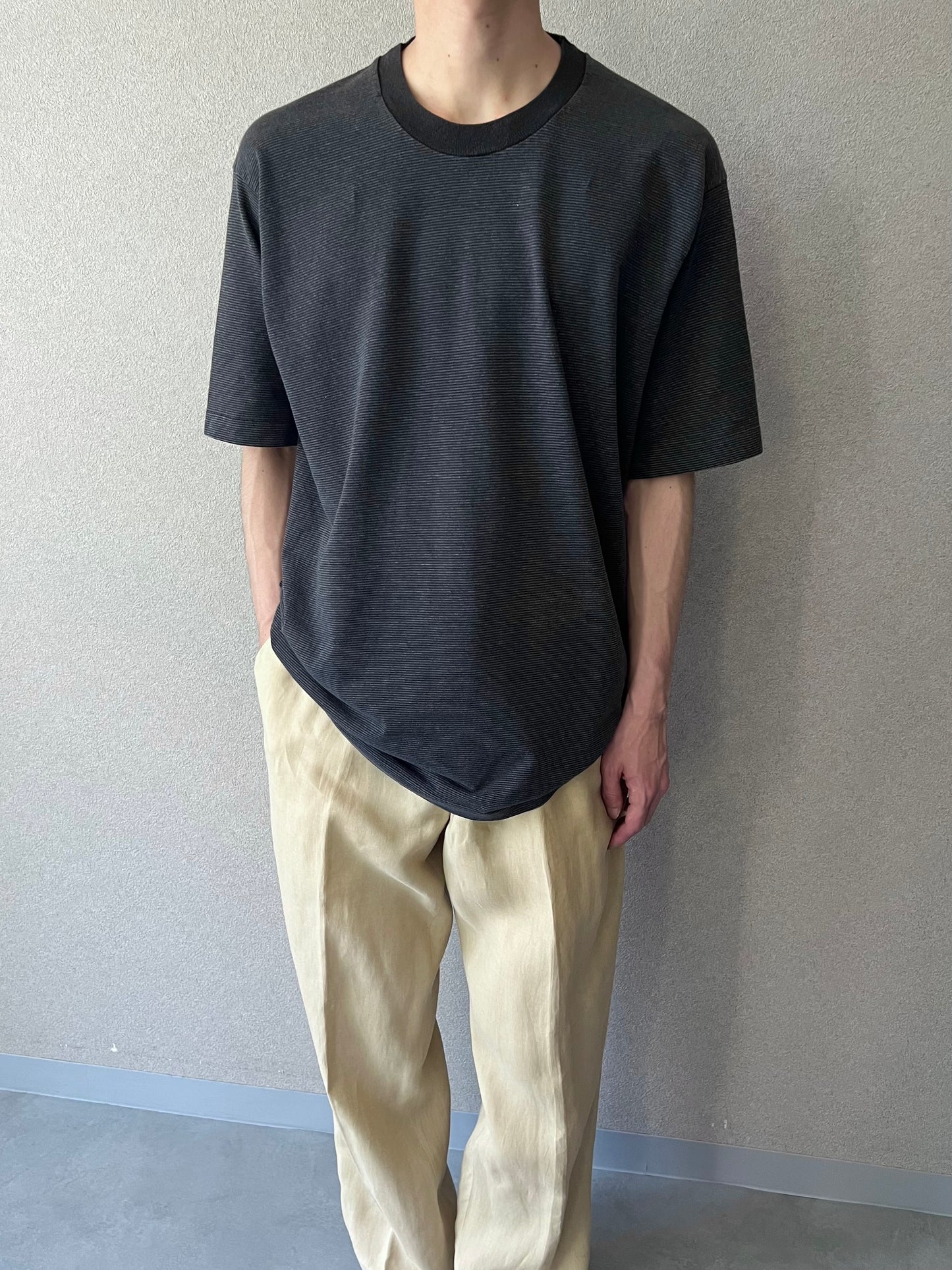 90's FRUIT OF THE LOOM border t-shirt "Made in USA"