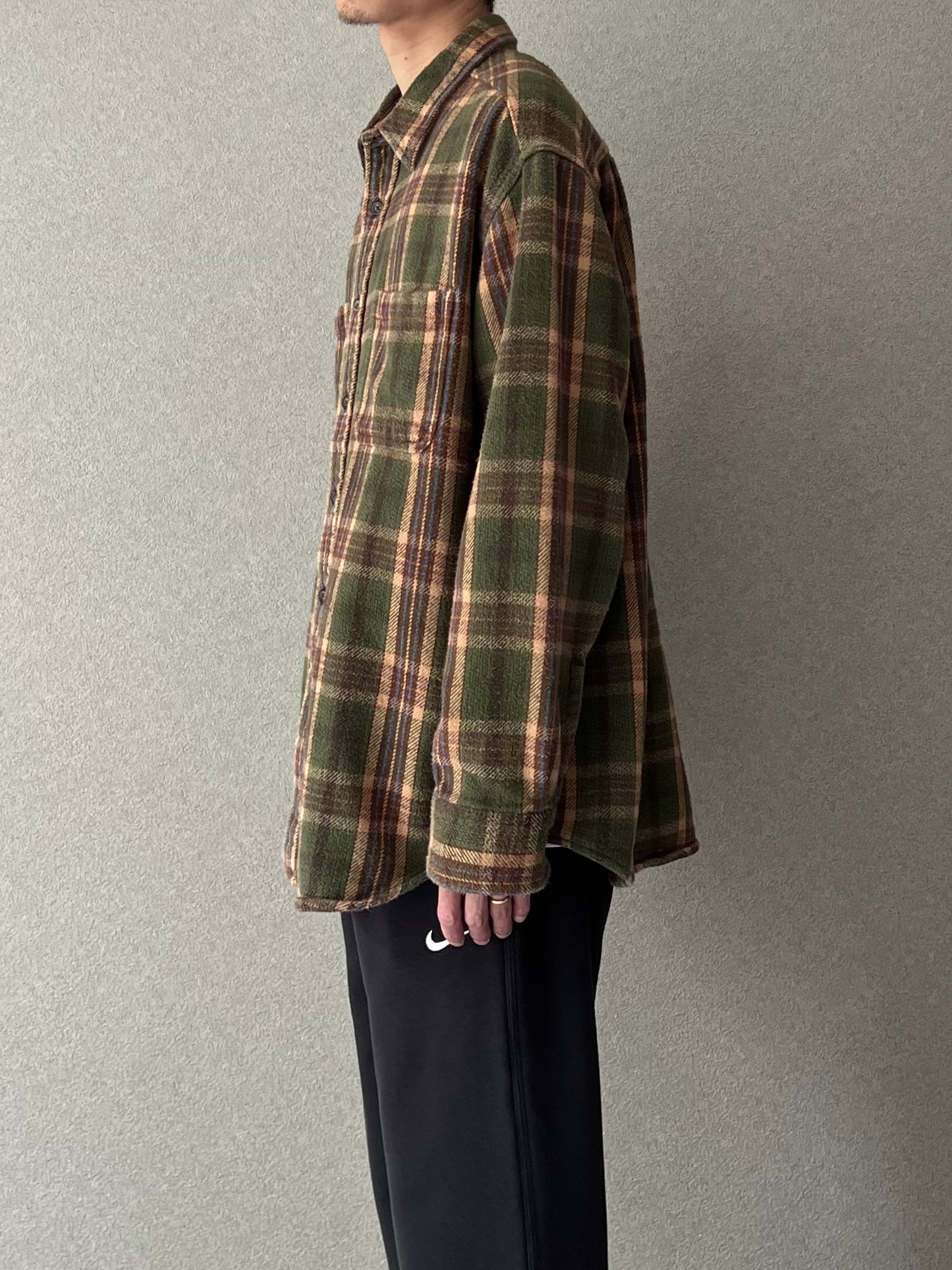 00's ST.JOHN'S BAY flannel shirt