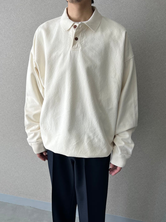 90's ORVIS sweat polo shirt "Made in USA"