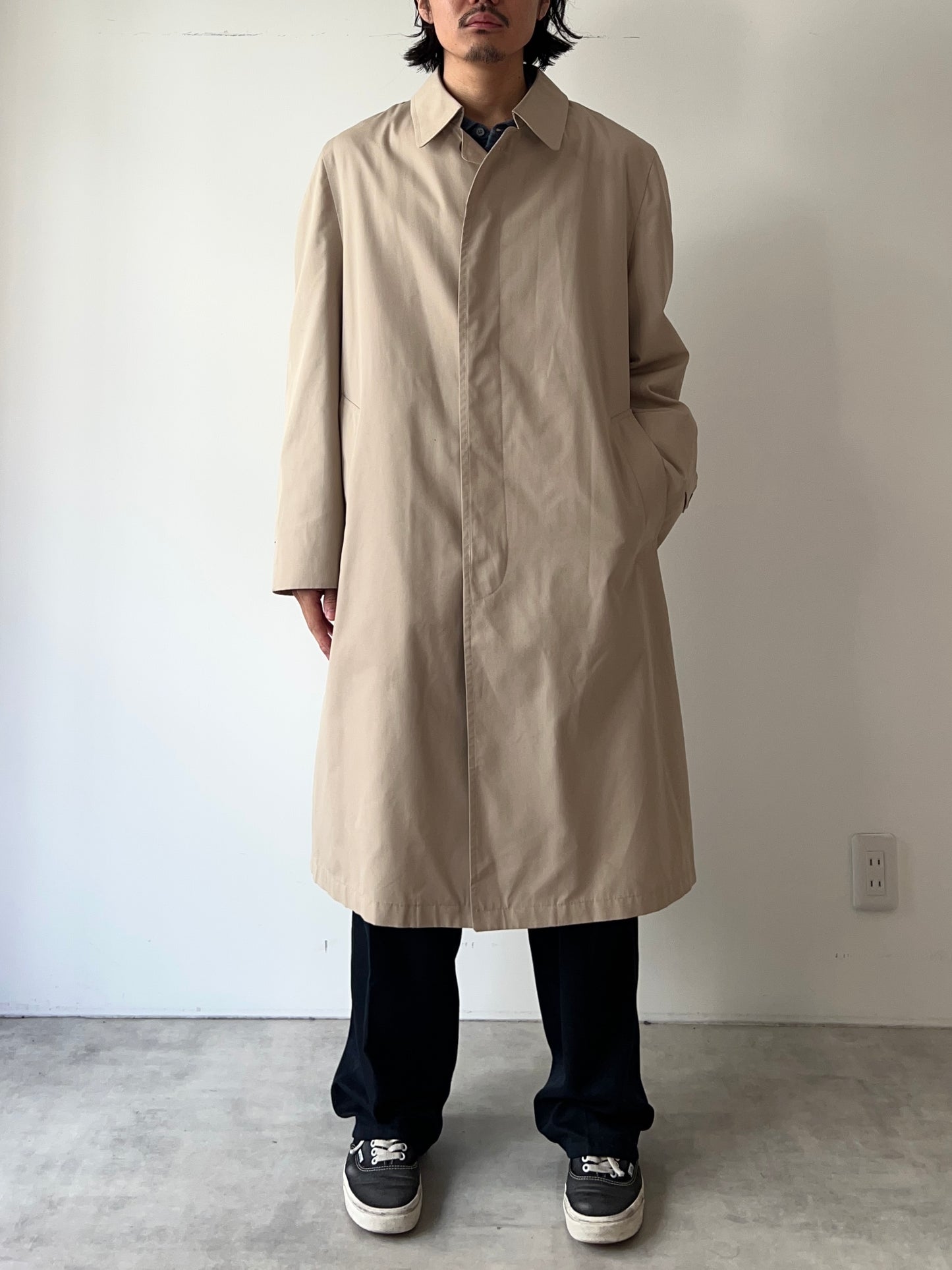 80's Christian Dior balmacaan coat