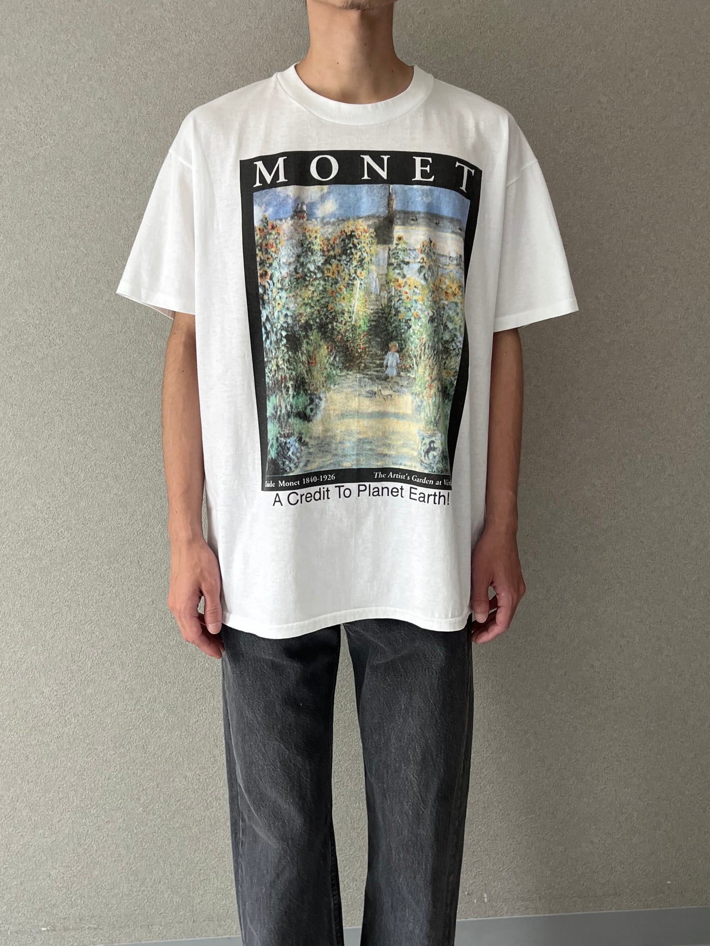 90's〜 CLAUDE MONET art t-shirt