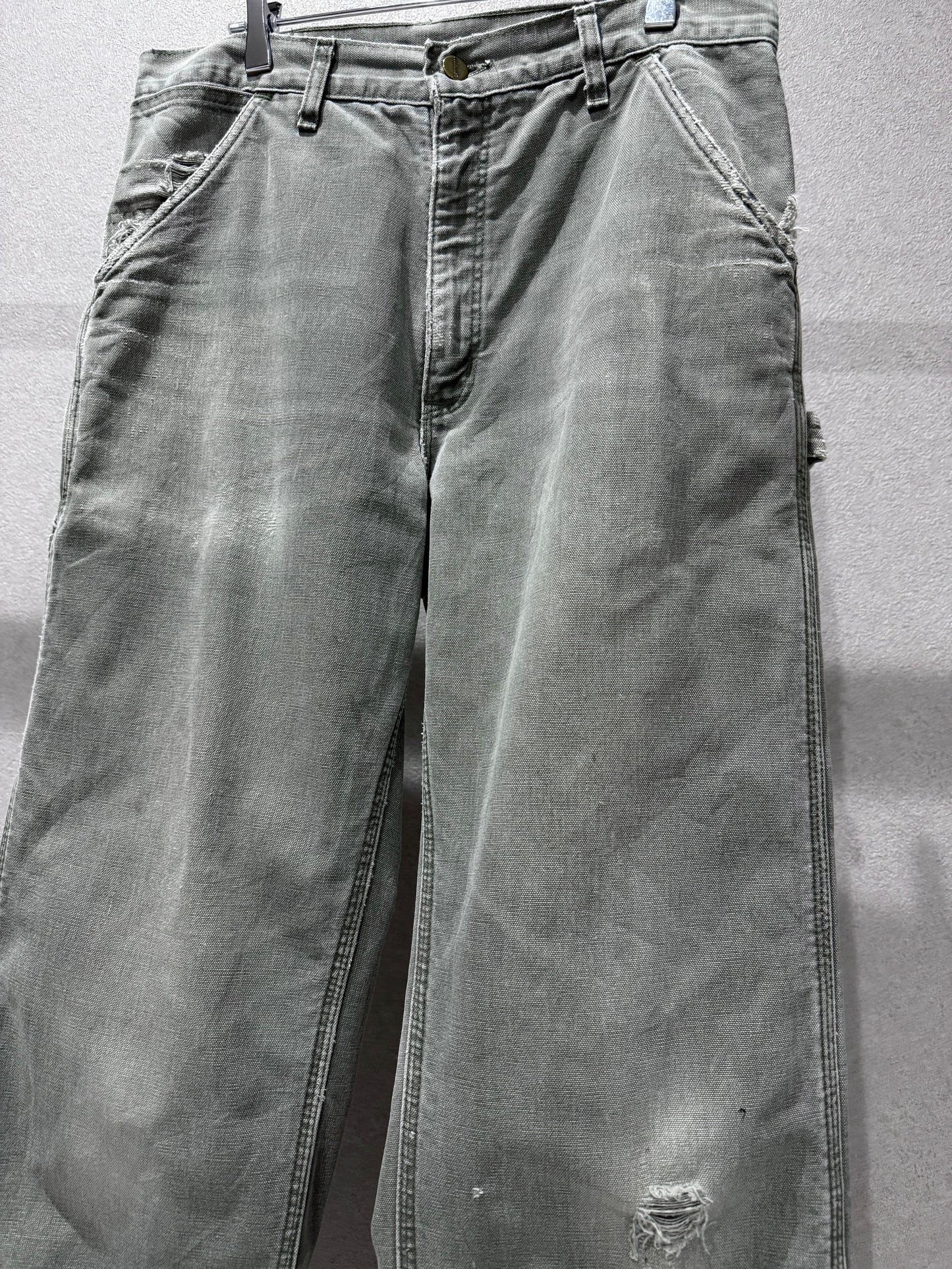 00's carhartt flannel lining painter pants