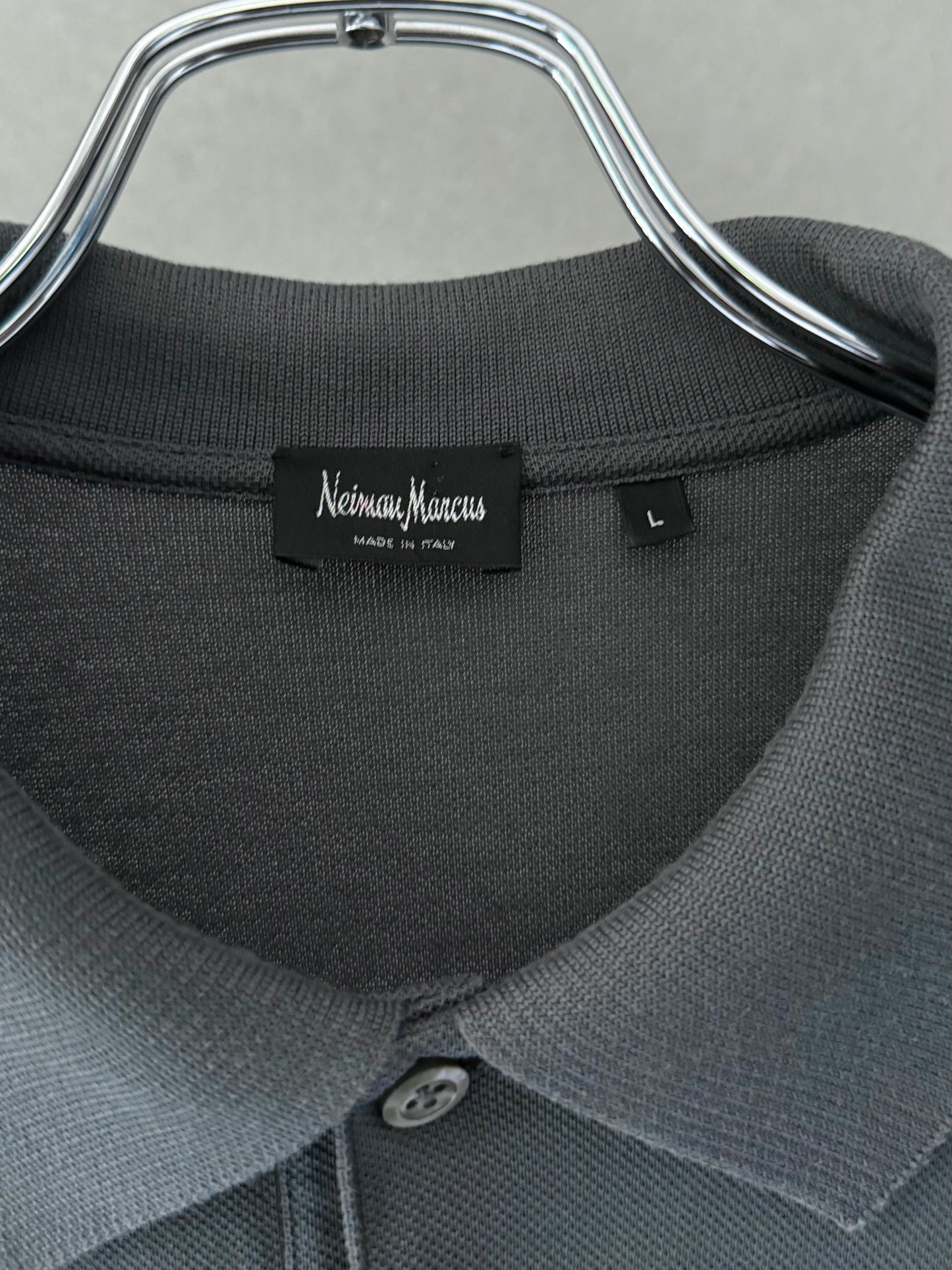 00's Neiman Marcus L/S polo shirt "Made in ITALY"