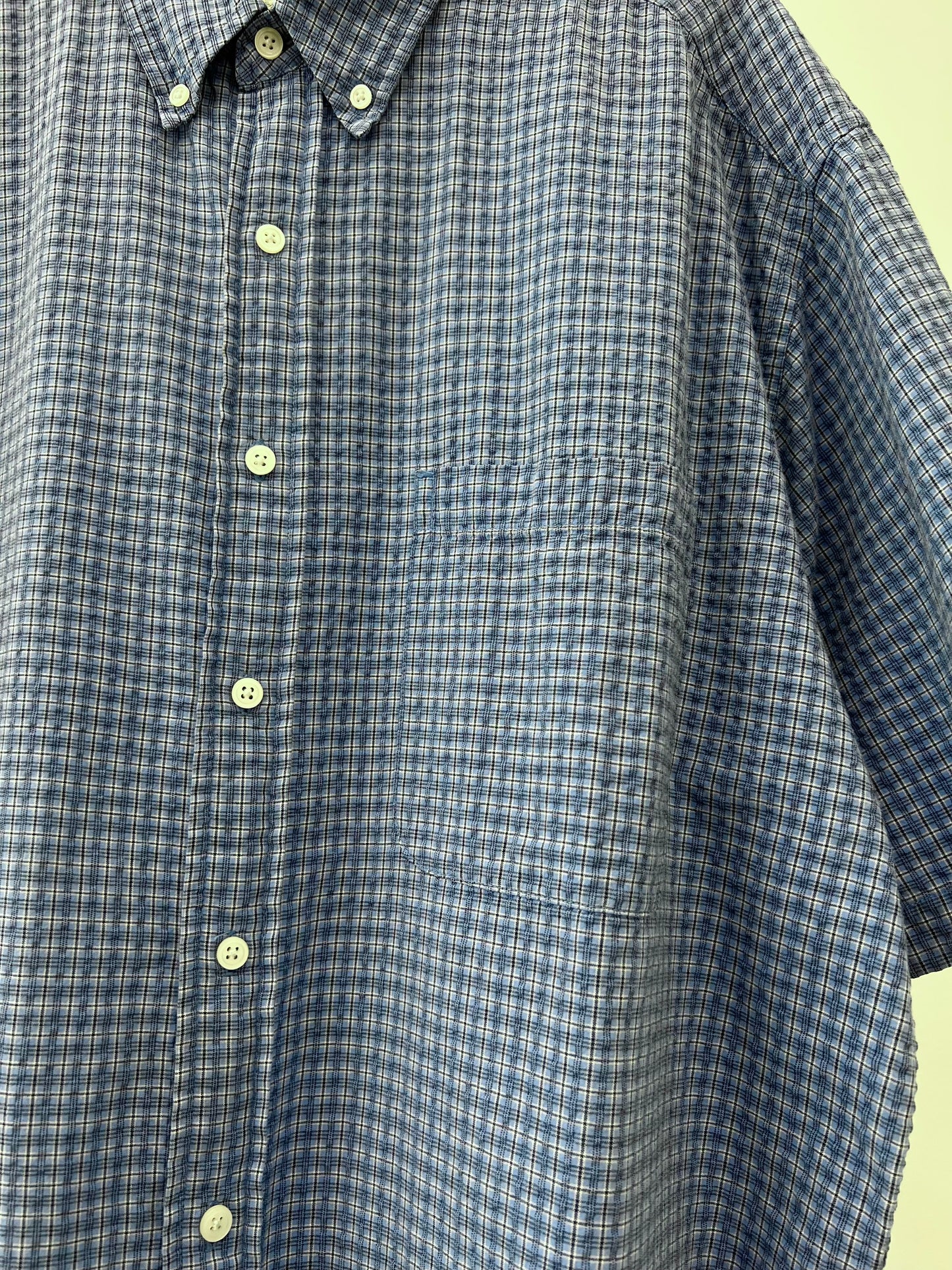 90's Eddie Bauer seersucker shirt