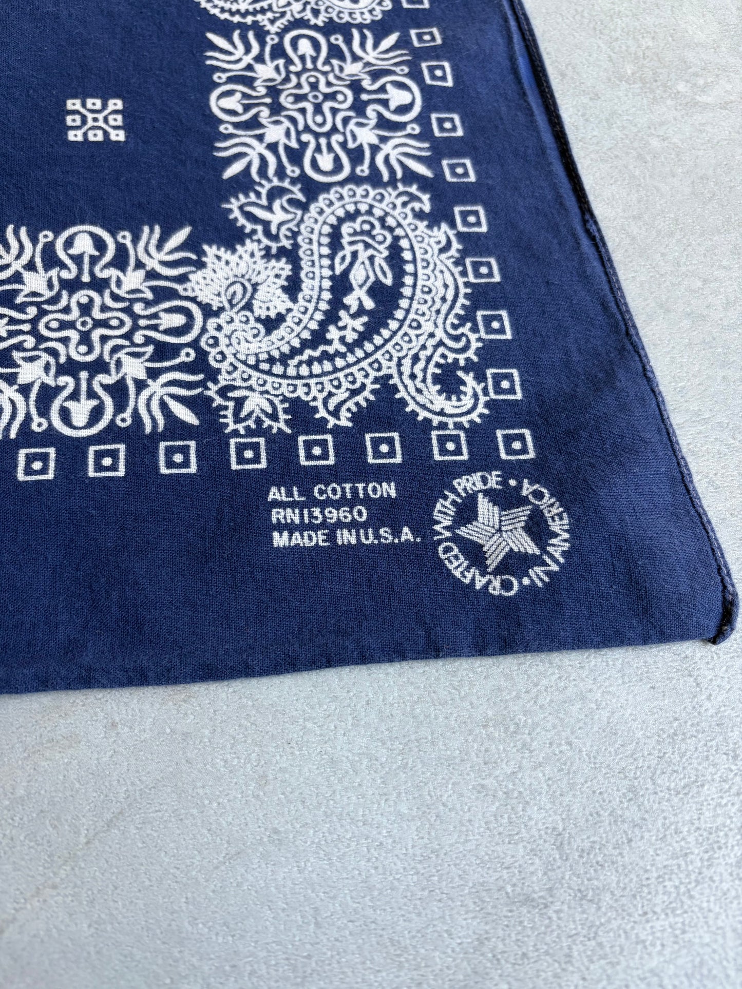 80's vintage bandana "Made in USA"