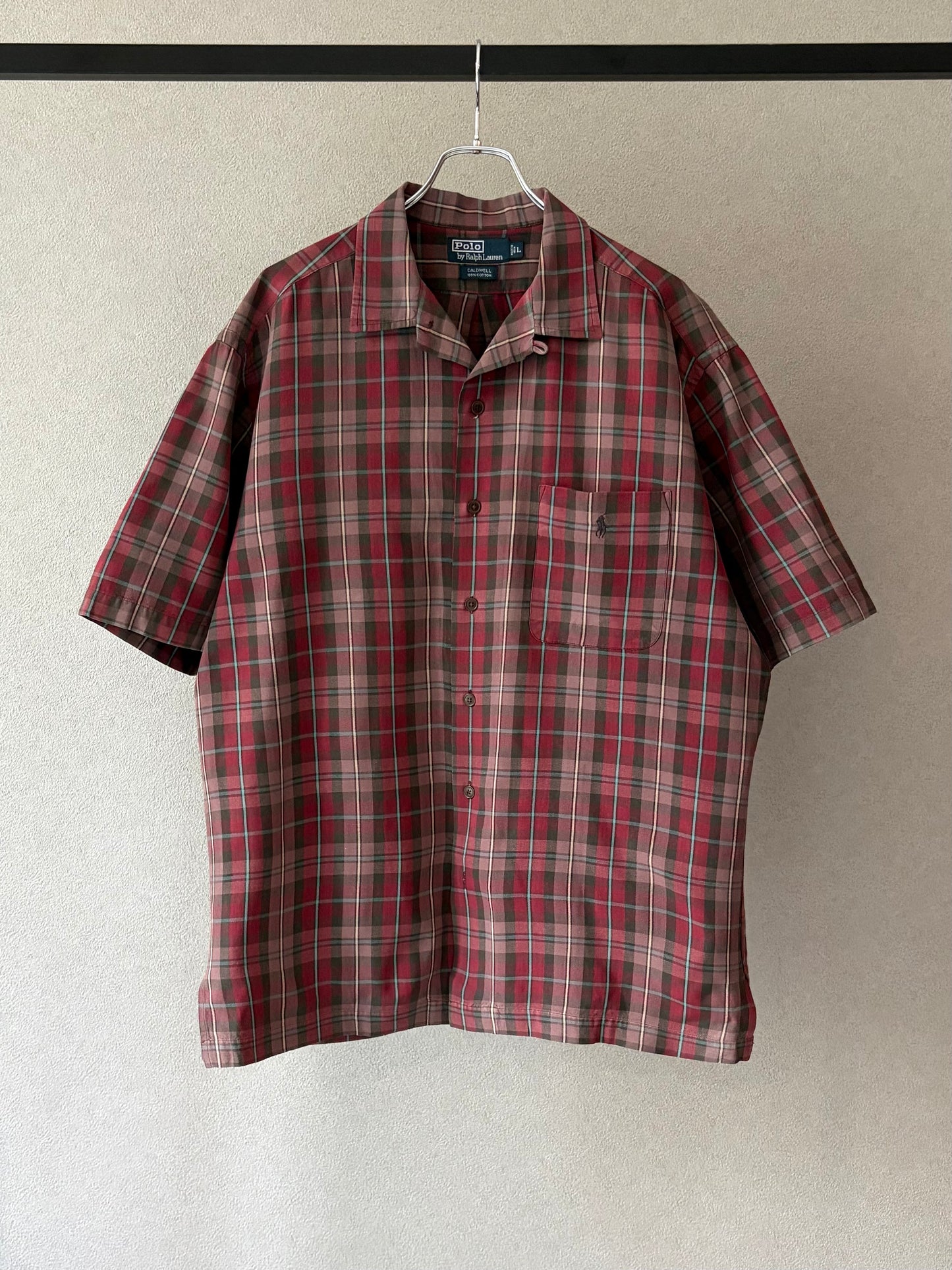 90's Polo Ralph Lauren open collar shirt "CALDWELL"