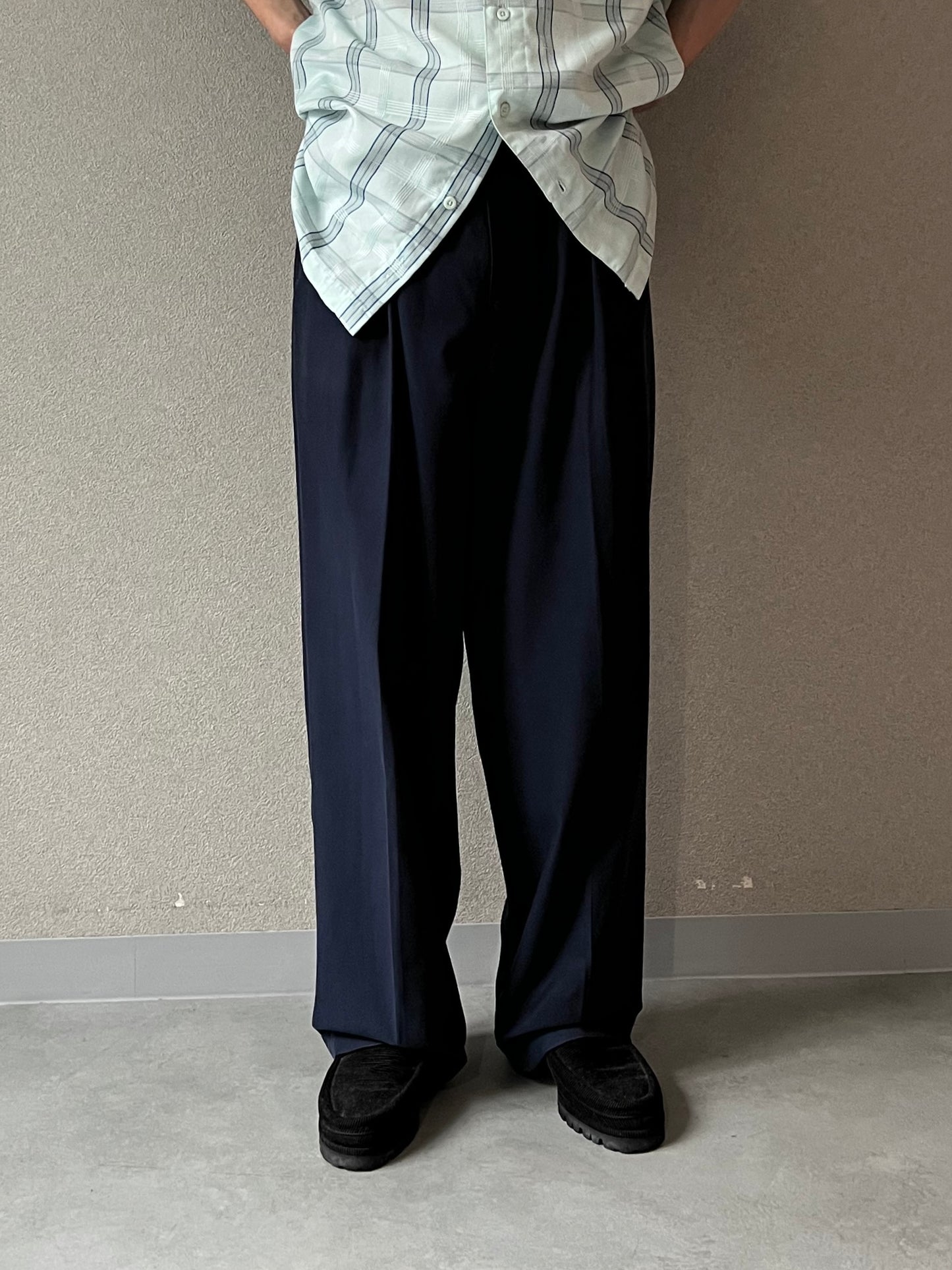 90's POLO GOLF silk×cotton slacks "DEAD STOCK"