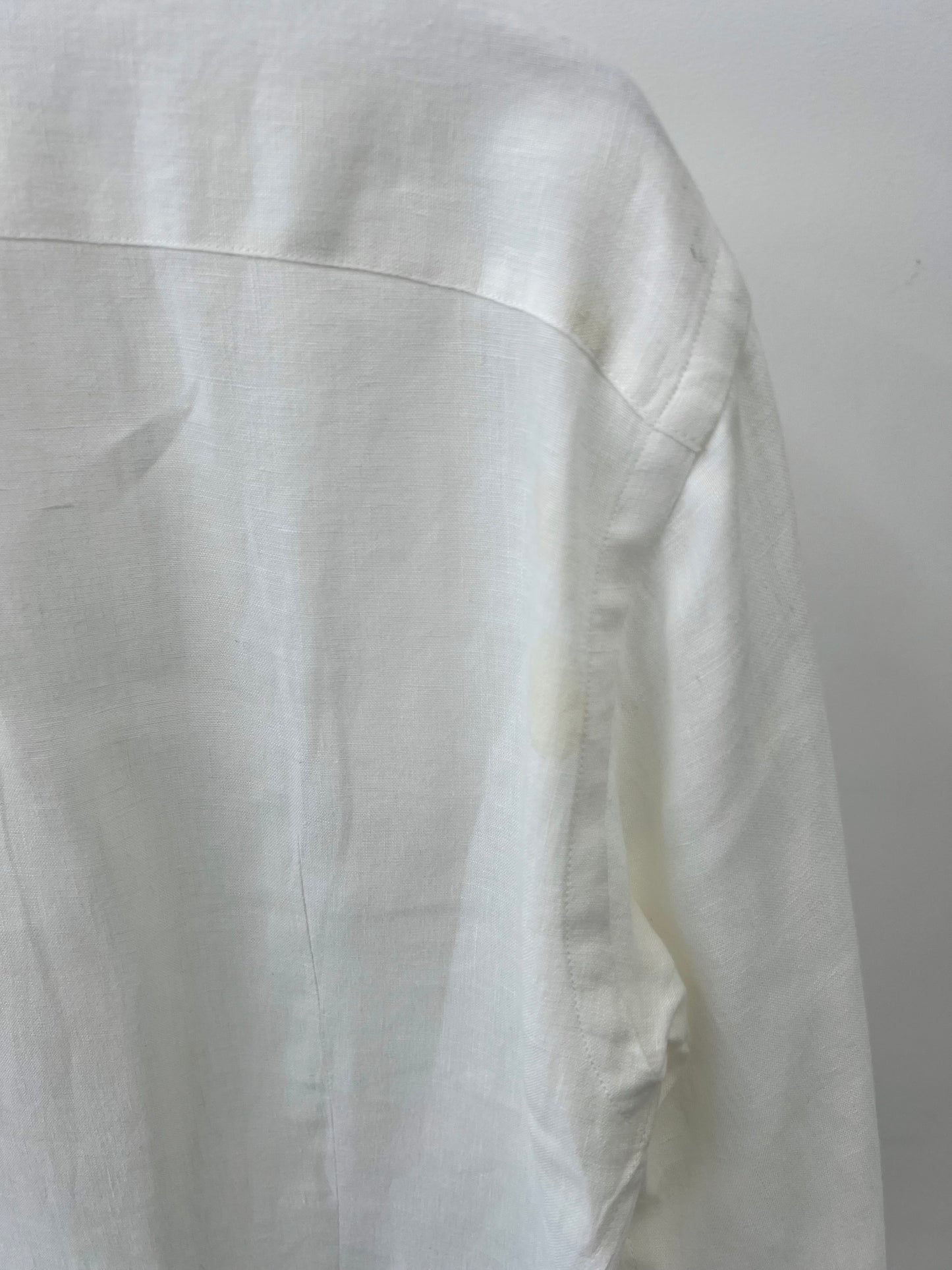 00's Salvatore Ferragamo linen shirt "Made in ITALY"