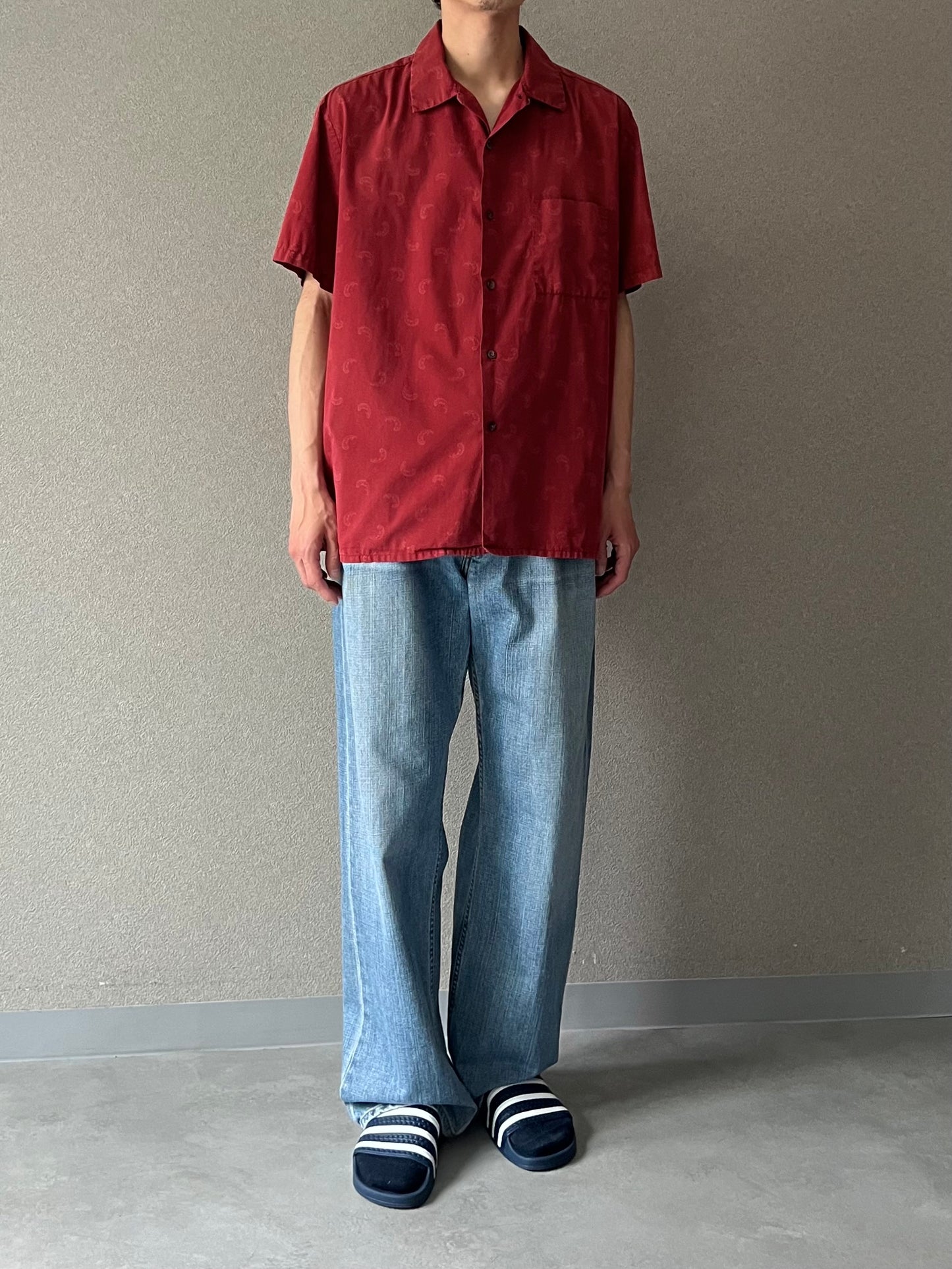90's〜 C.P. COMPANY open collar shirt "Made in ITALY"