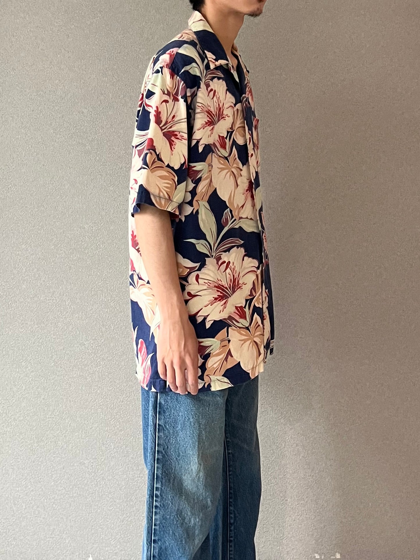 80's〜 Polo Ralph Lauren open collar shirt