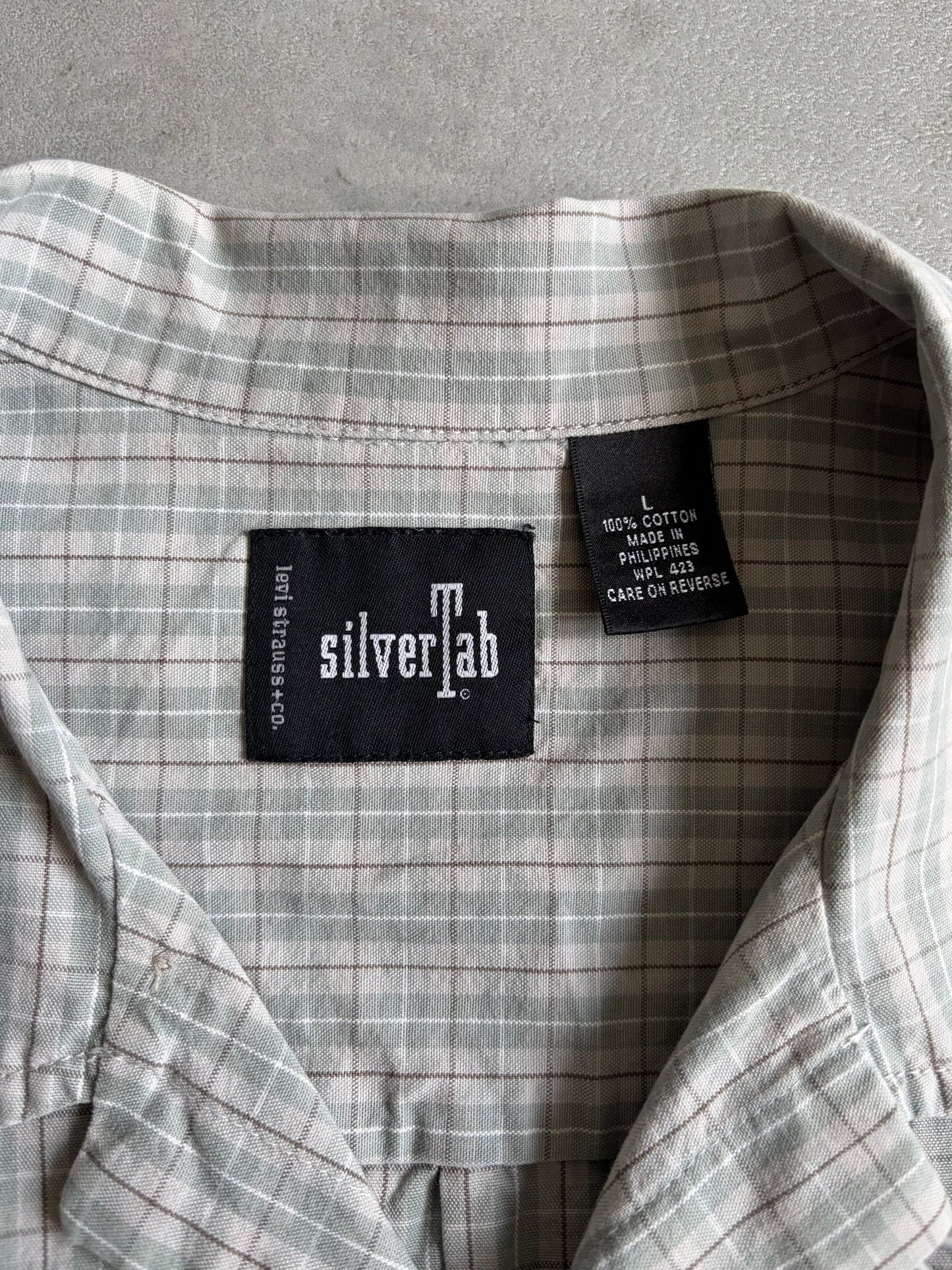 00's Levi's silverTab open collar shirt