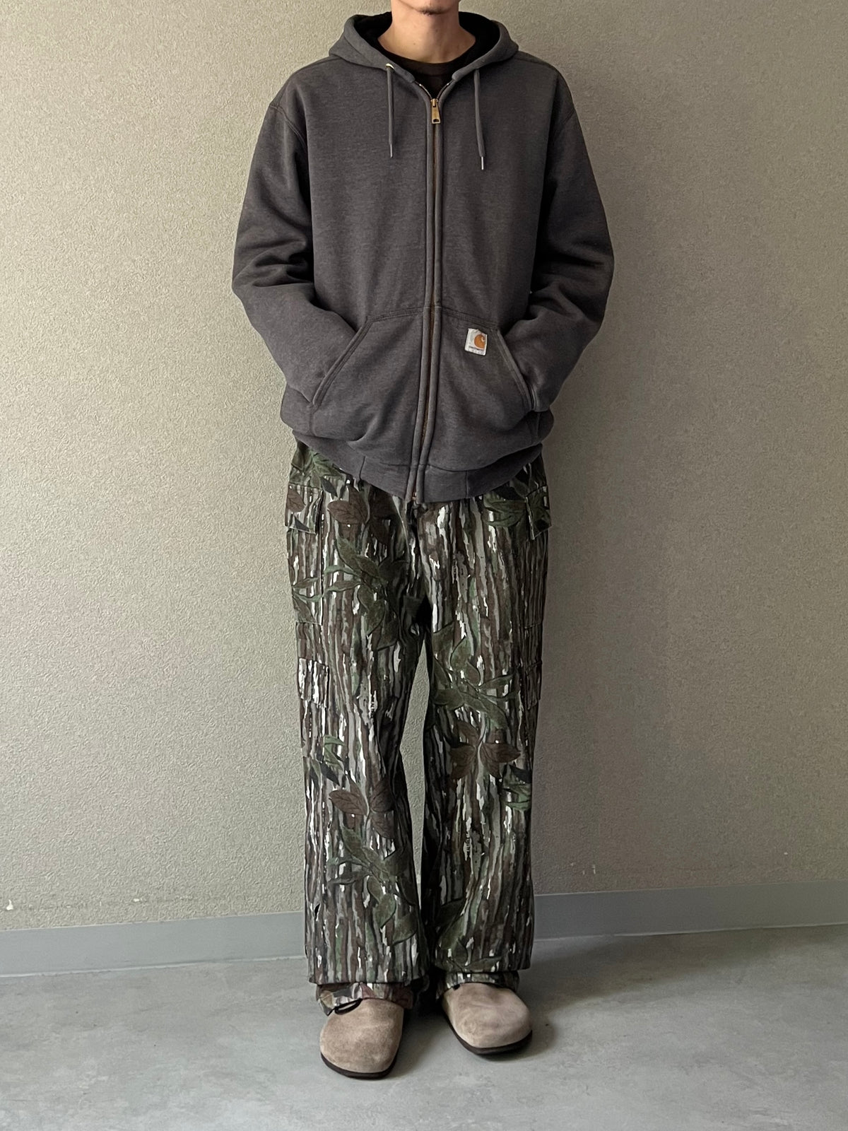 90's RED HEAD flannel cargo pants "Made in USA"