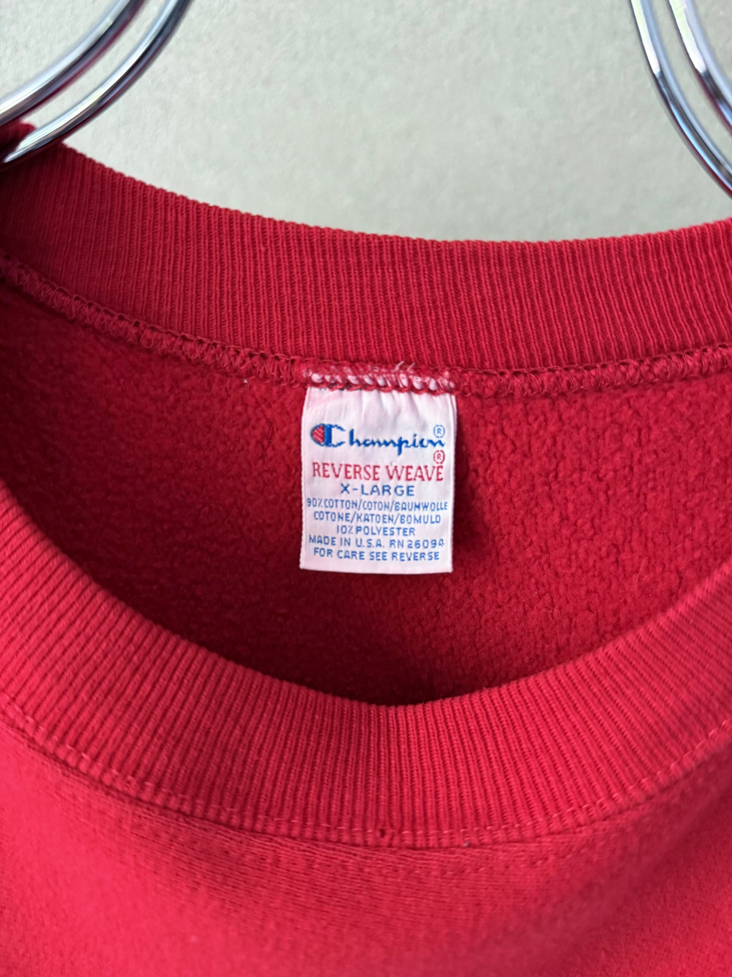 90's Champion REVERSE WEAVE cutoff sweater "Made in USA"
