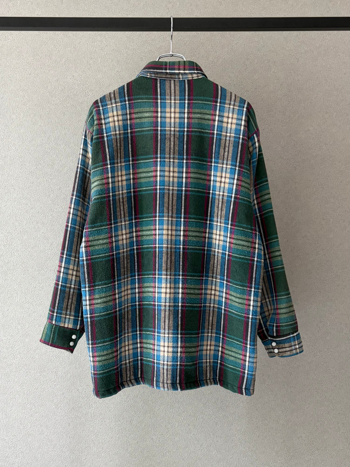 90's FIVE BROTHER quilting lining flannel shirt "Made in USA"