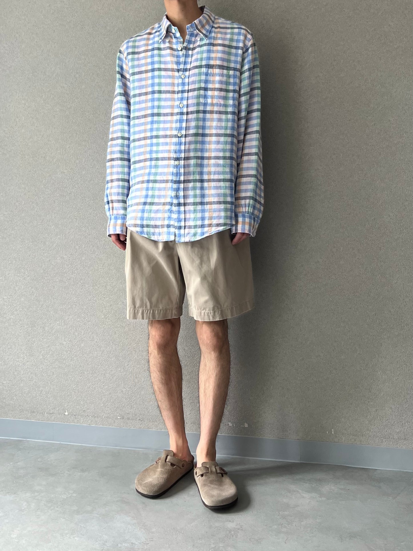 00's Brooks Brothers linen BD shirt