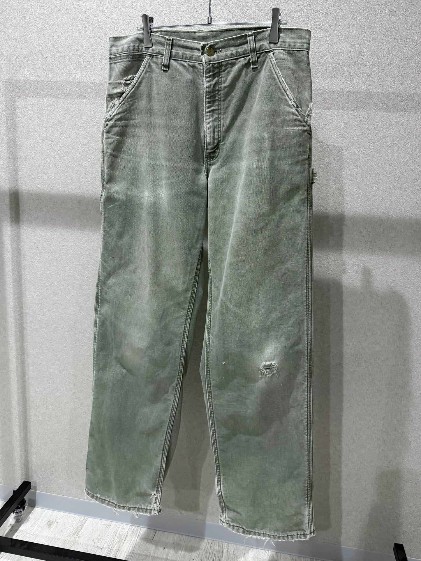 00's carhartt flannel lining painter pants